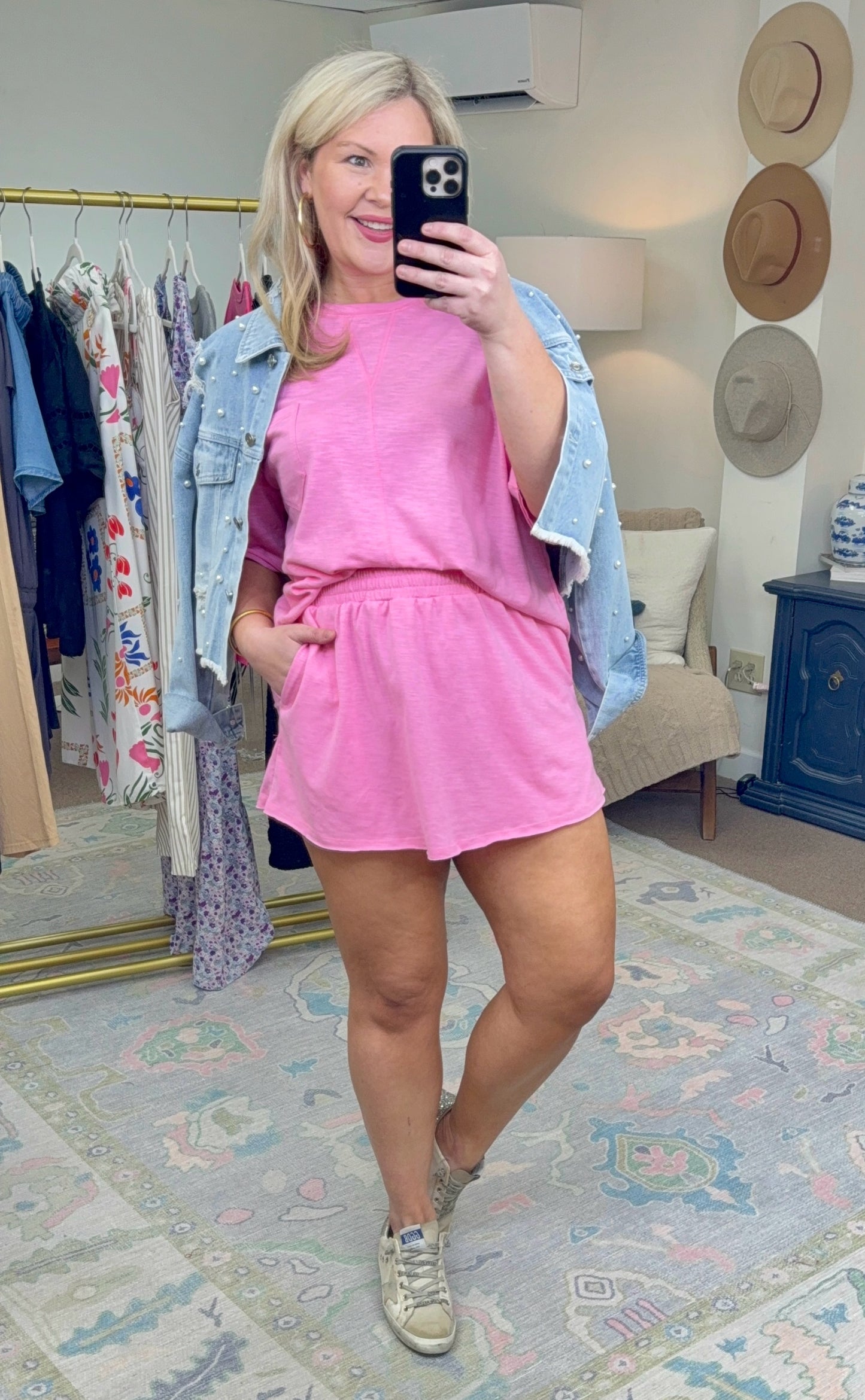 ✨RESTOCK✨ Take a Break Burnout Tee Skort Set