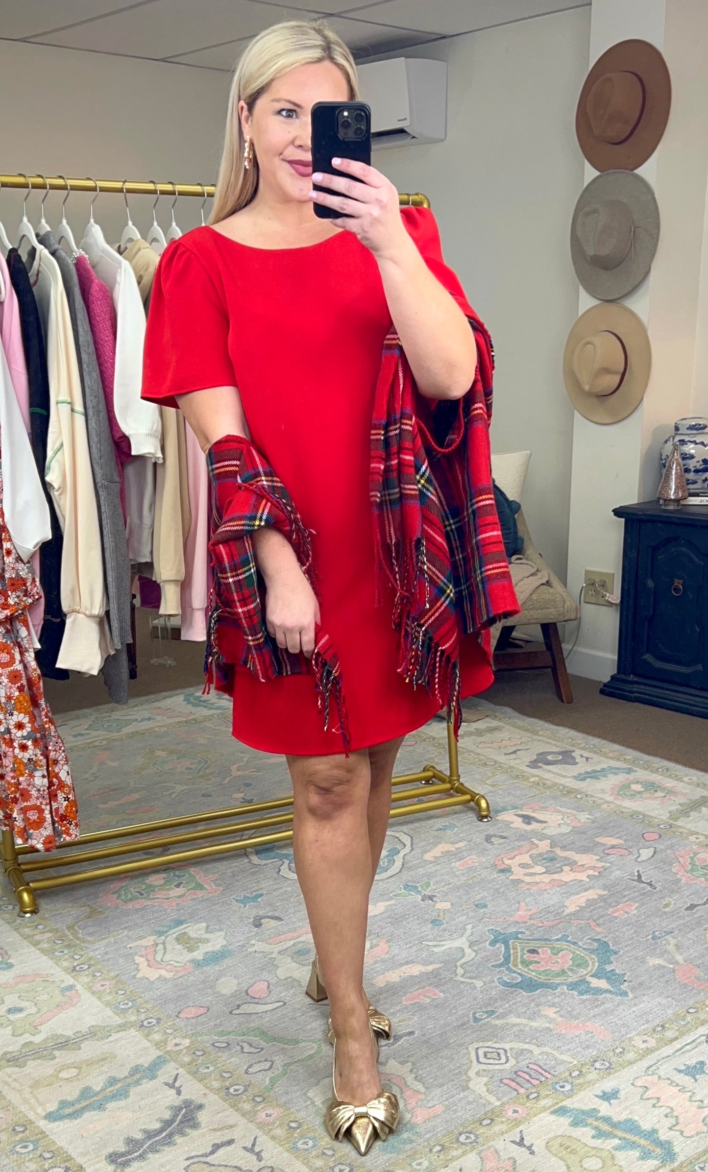 Wait For It Red Bow Back Dress