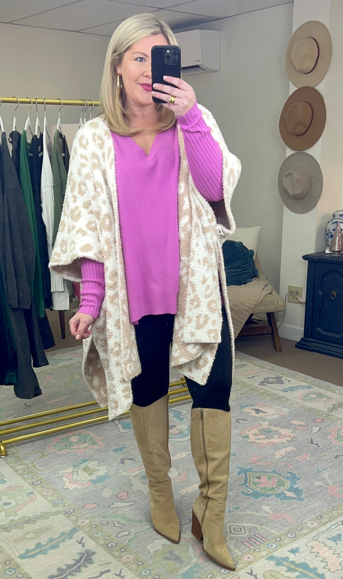 On Your Side Split Knit Tunic Top