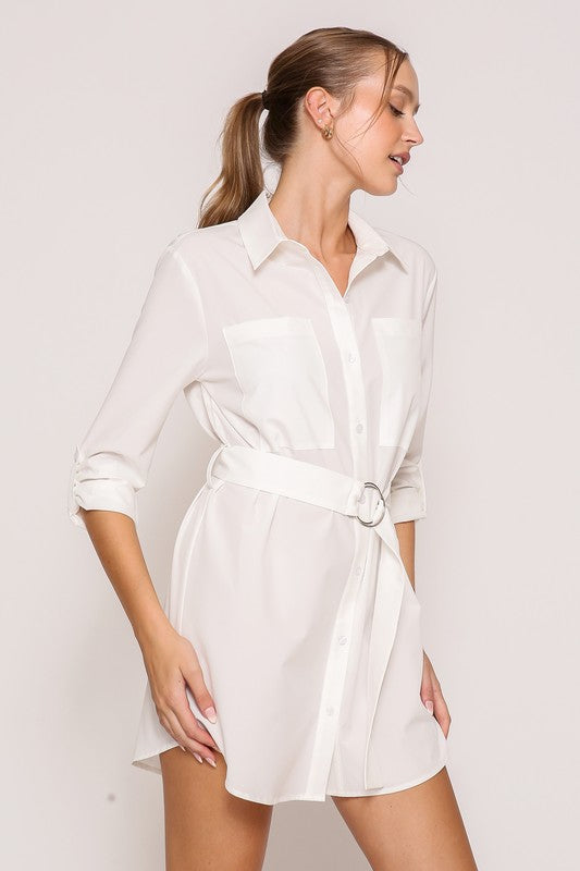 Miss Dependable Belted Tunic