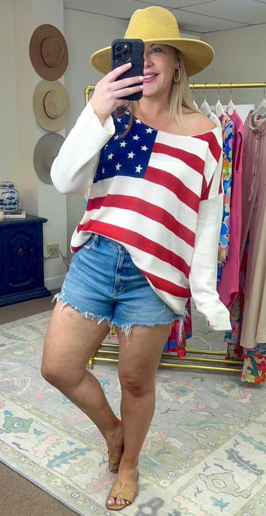 Star Spangled Light Knit Top