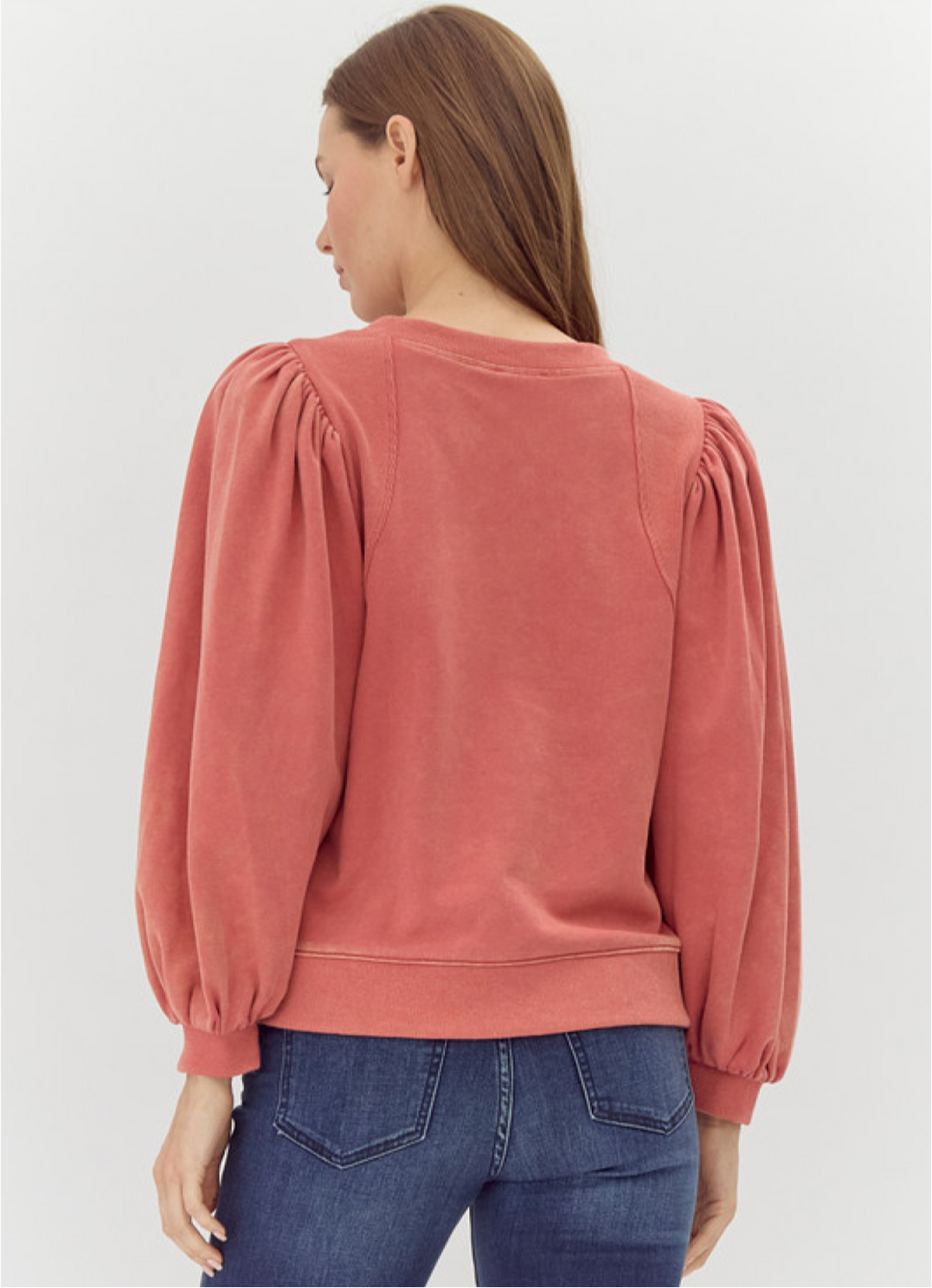 Know Your Worth Balloon Sleeve Sweatshirt