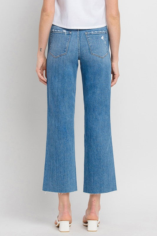 Next Level Wide Leg Cropped Jeans
