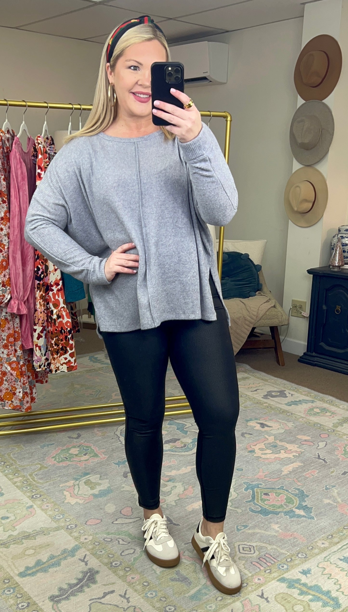 All Cozied Up Brushed Ribbed Knit Top