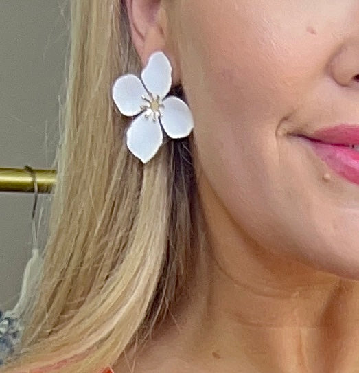 **MORE COLORS** In Bloom Flower Stud Earrings