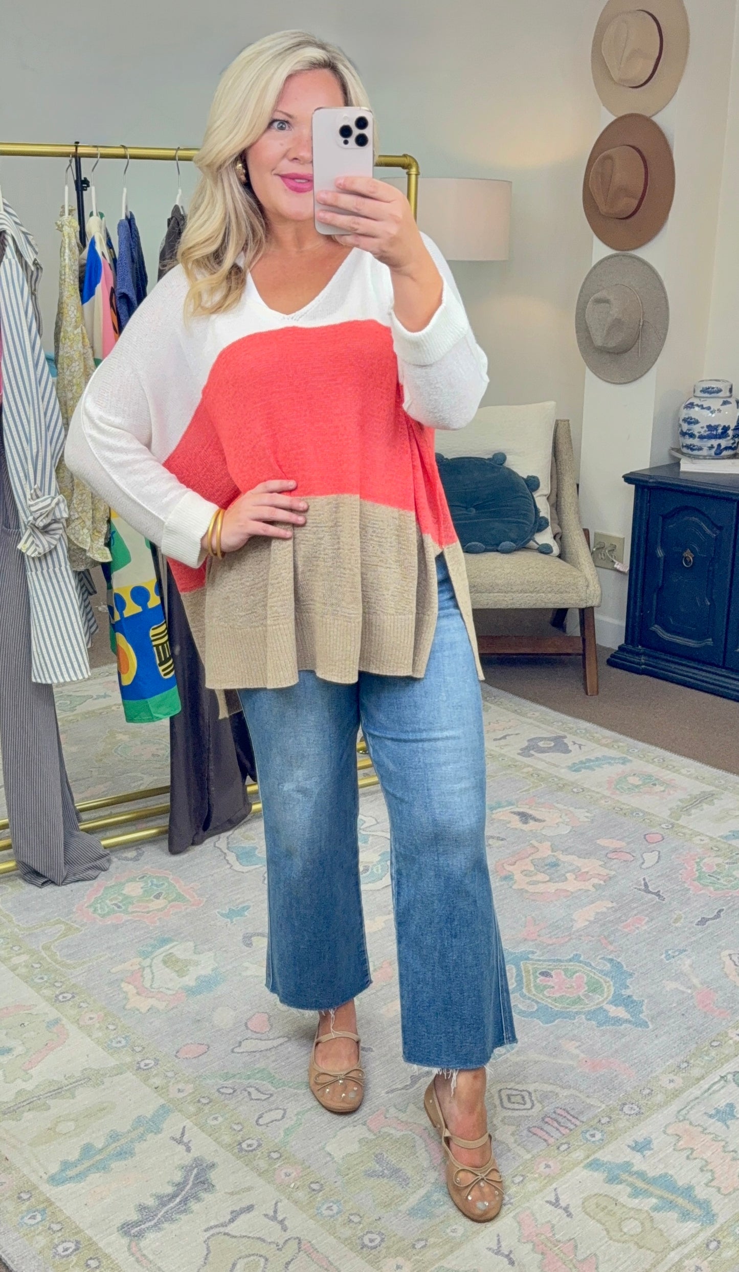 Life of Leisure Color Block Knit Top