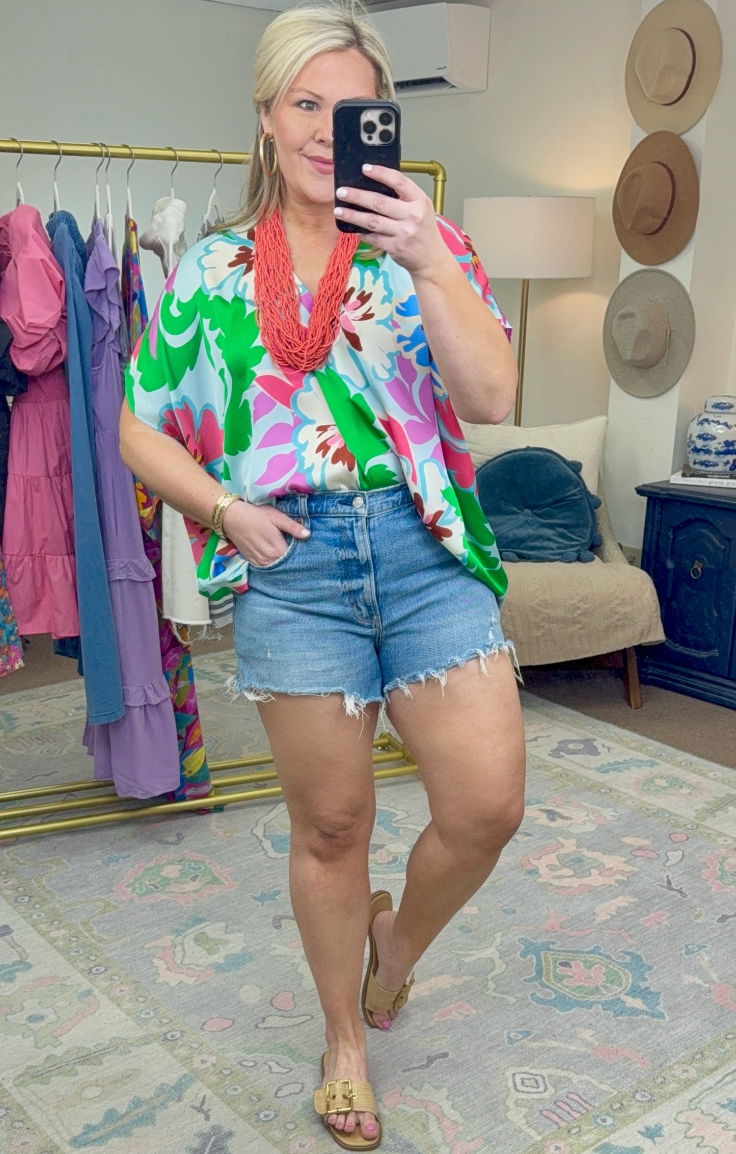 Gorgeous Getaway Bold Print Blouse