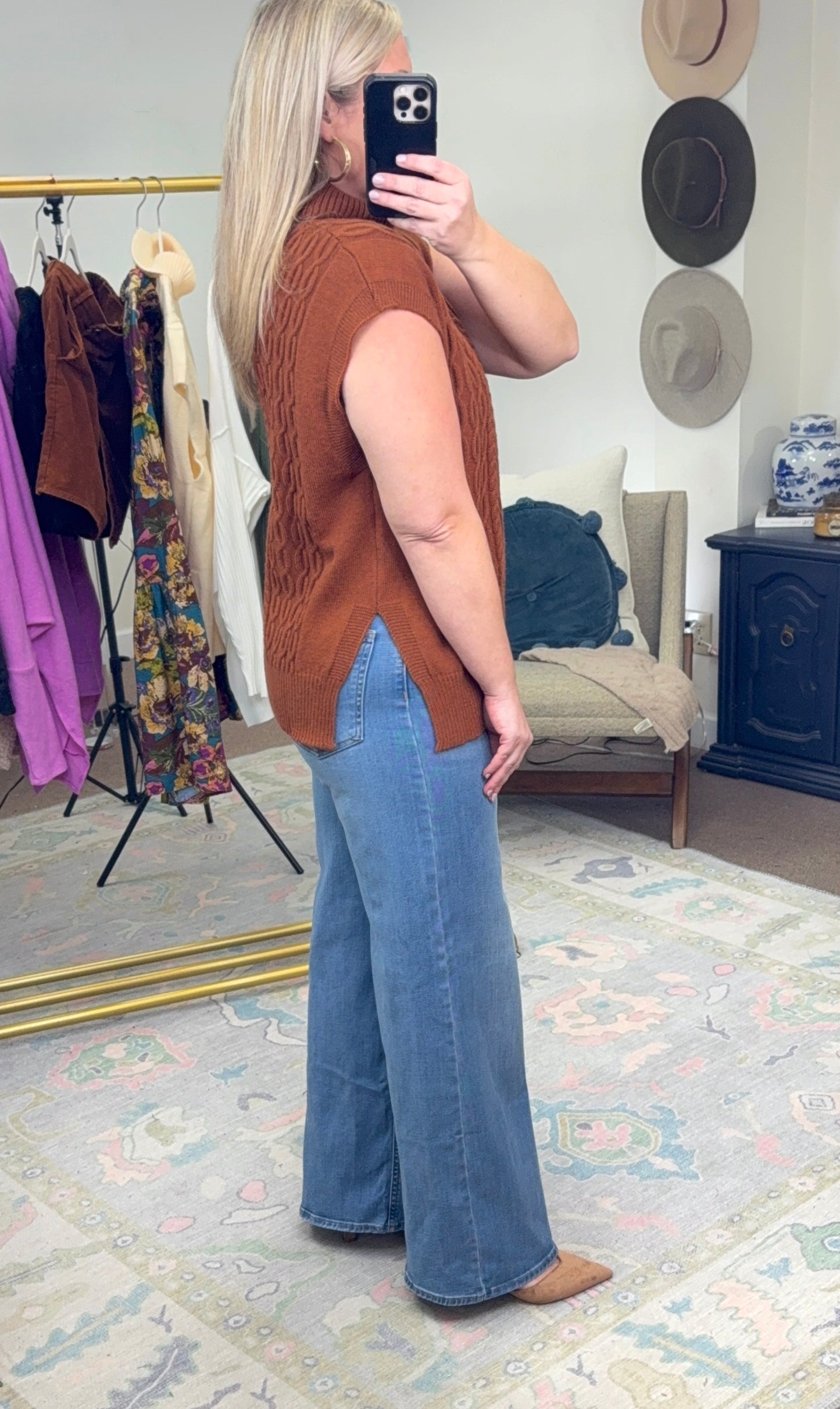 High Society Cable Knit Top