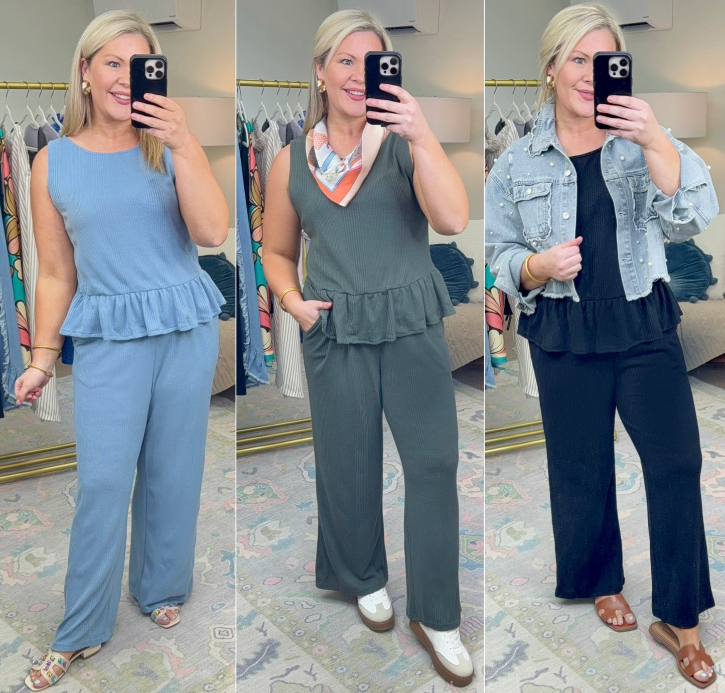 Casual Friday Ruffle Flounce Set