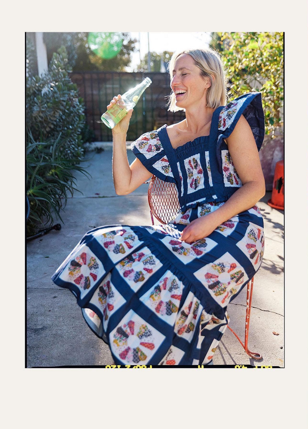 Pieces of Me Printed Flutter Sleeve Dress