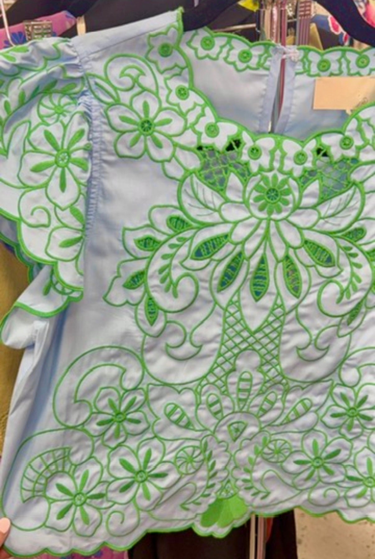 Trip To Saint-Tropez Embroidered Blouse