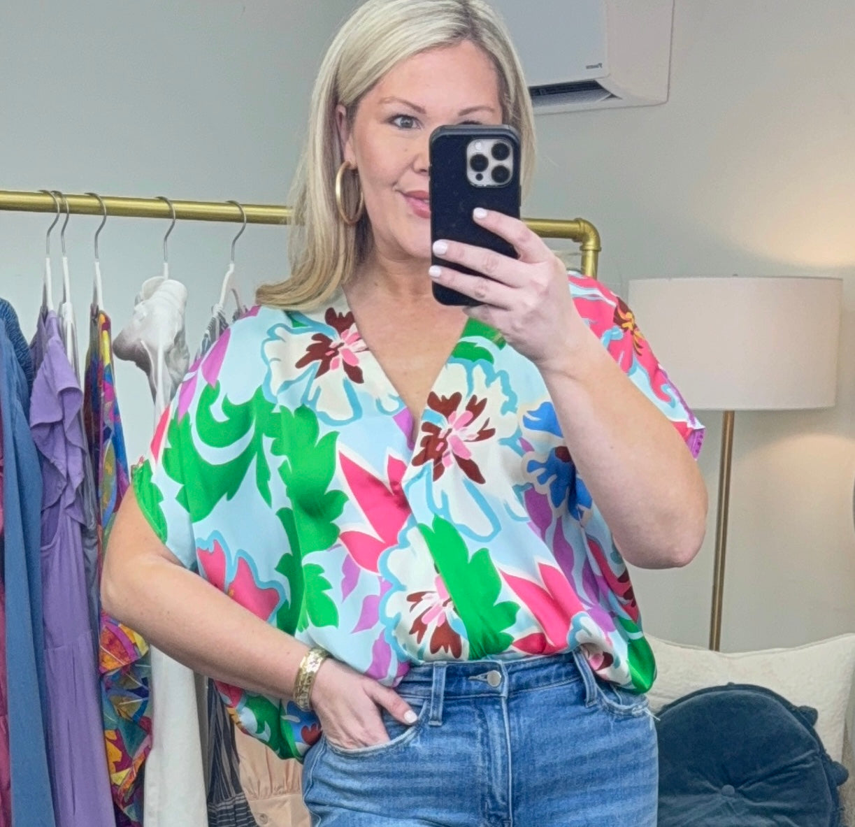 Gorgeous Getaway Bold Print Blouse