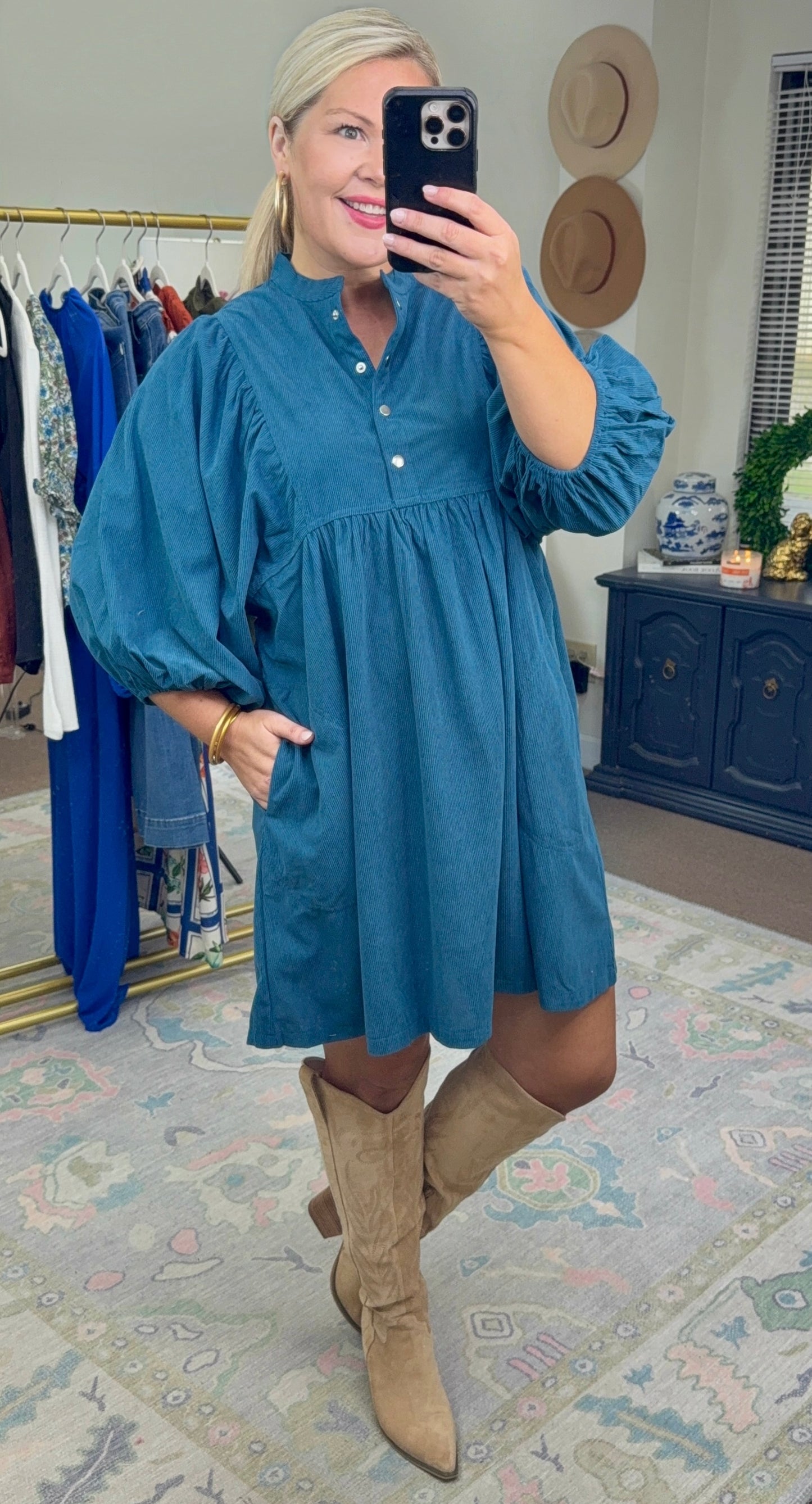 **MORE COLORS** Feels Like Home Corduroy Dress
