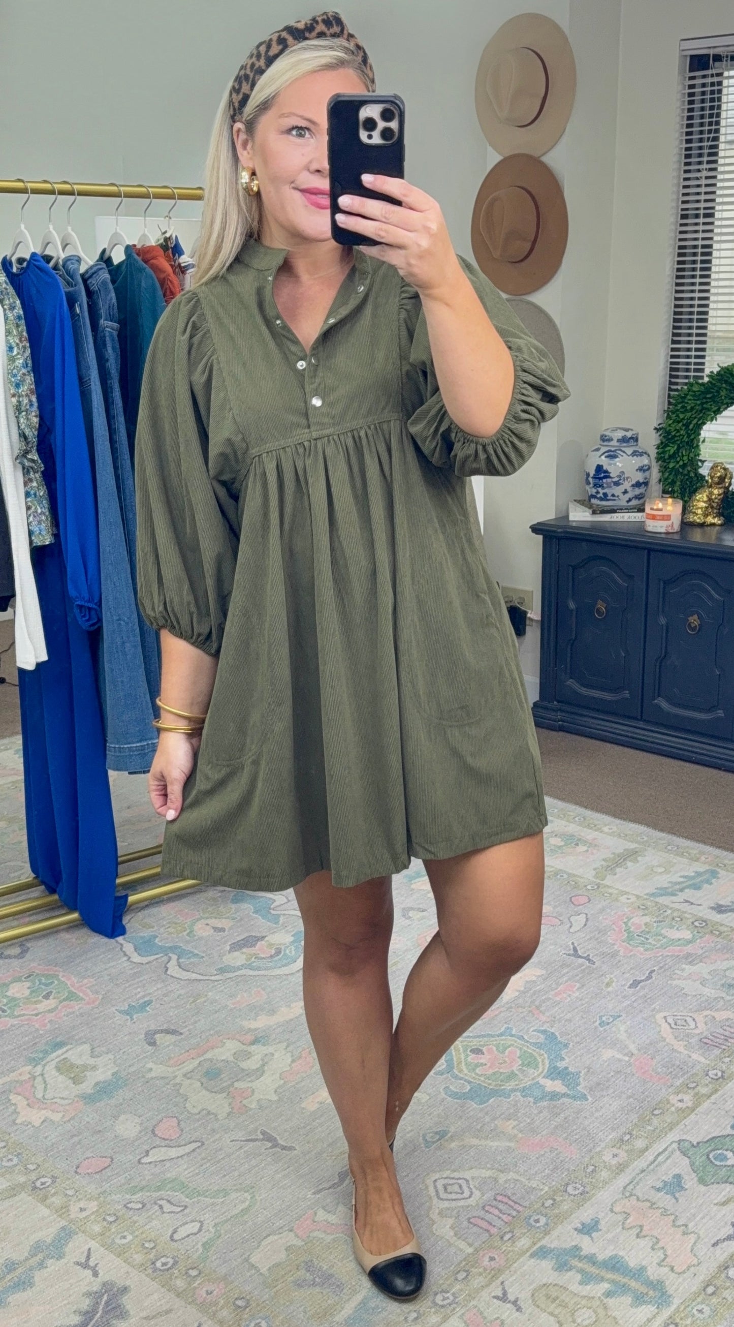 **MORE COLORS** Feels Like Home Corduroy Dress