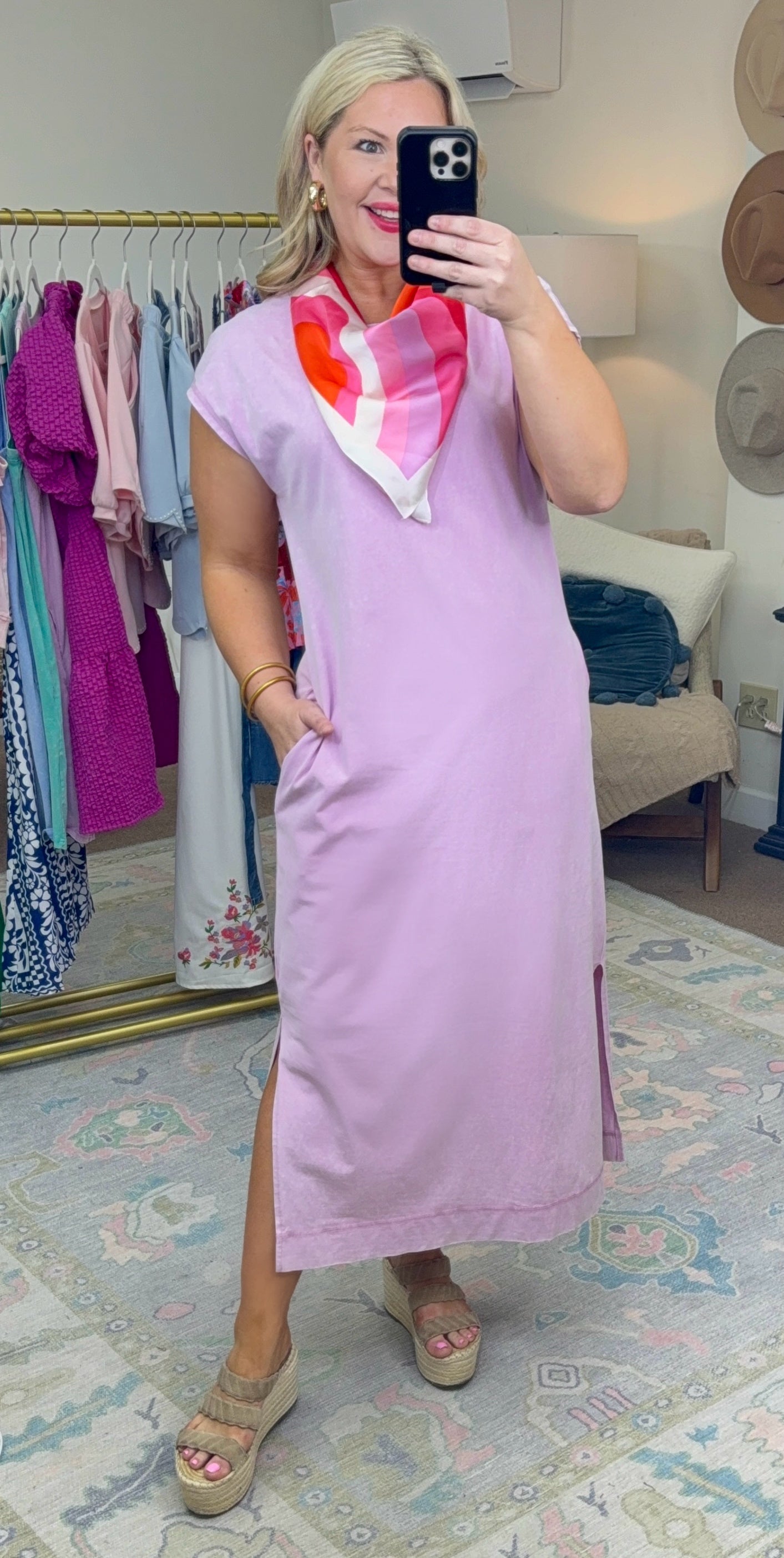 **MORE COLORS** Loosen Up Mineral Wash T-Shirt Maxi Dress