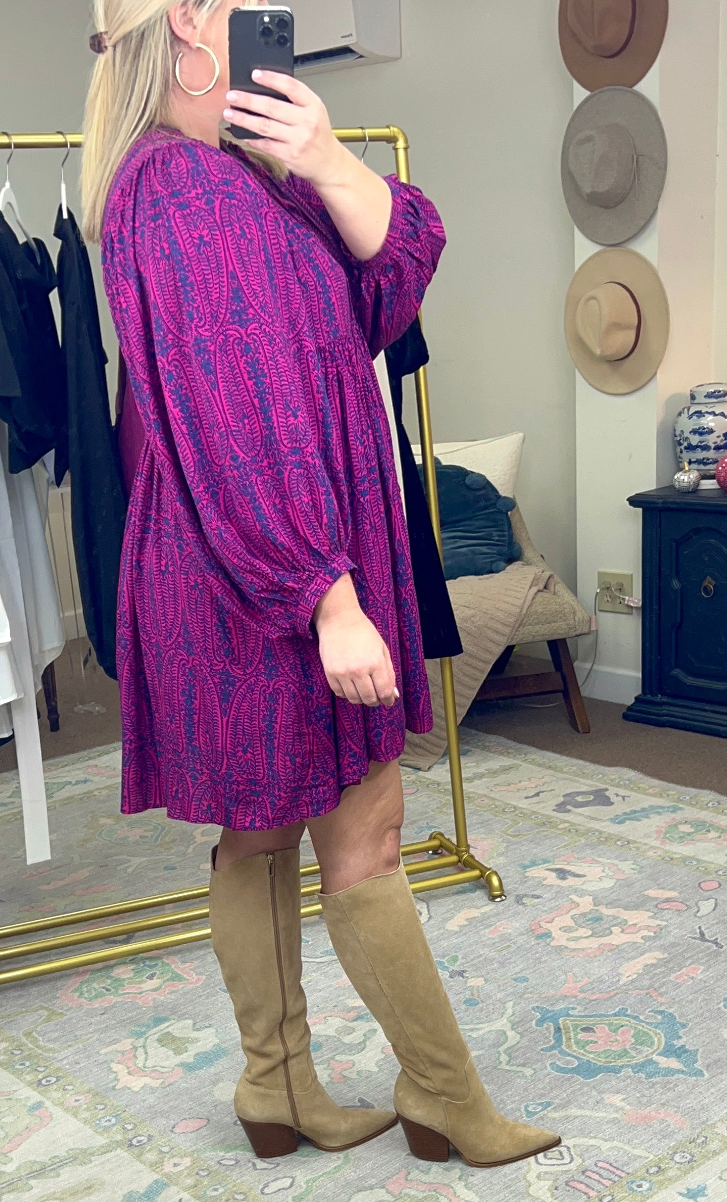 Good Vibrations Paisley Print Dress