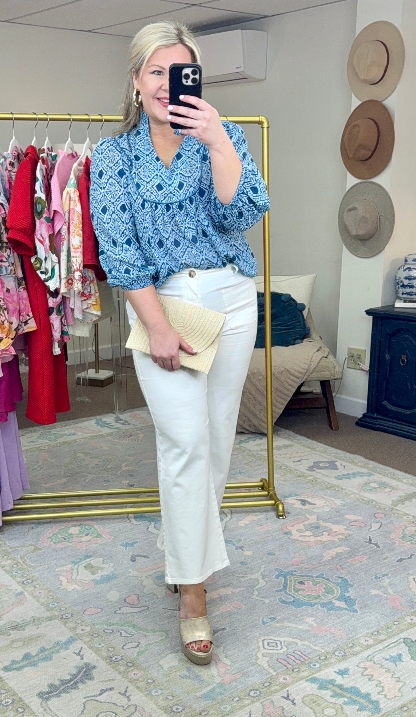 Change In Direction Printed Blouse