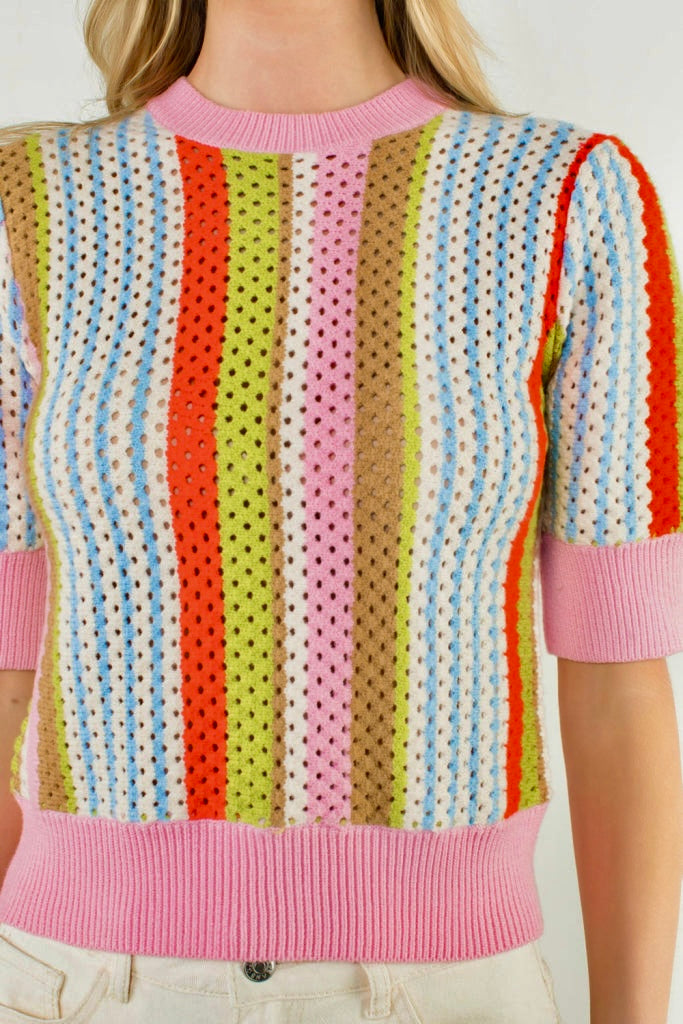 Palette Play Colorblock Knit Top