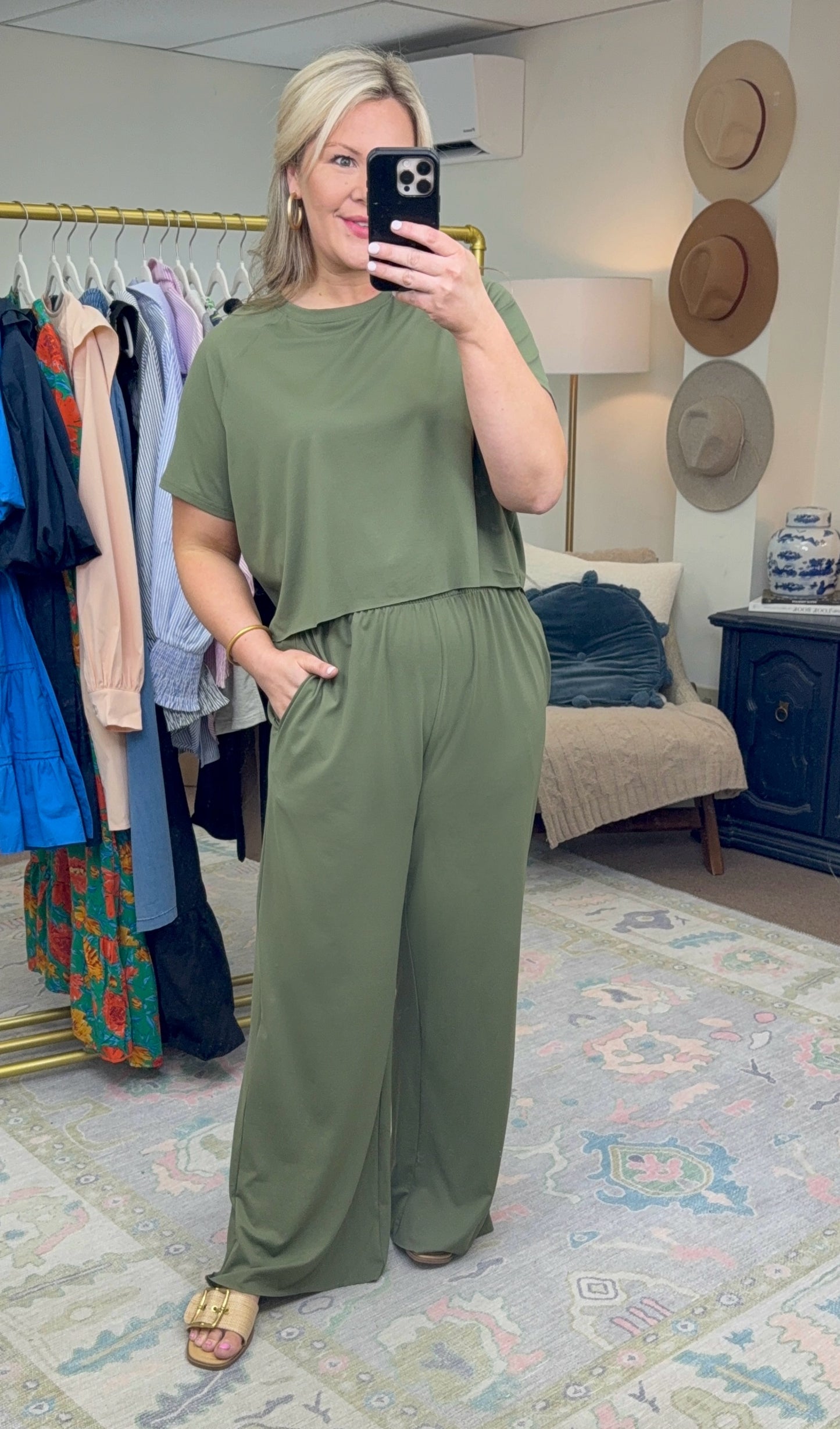 On a Journey Wide Leg Lounge Set