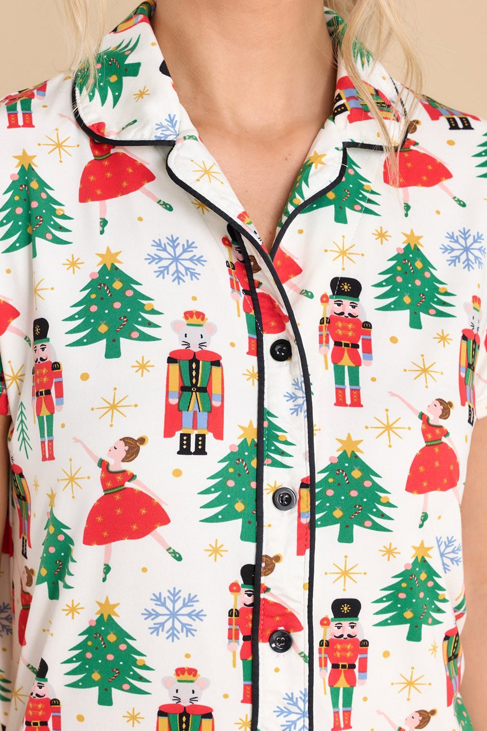 Nutcracker Print Pajama Set