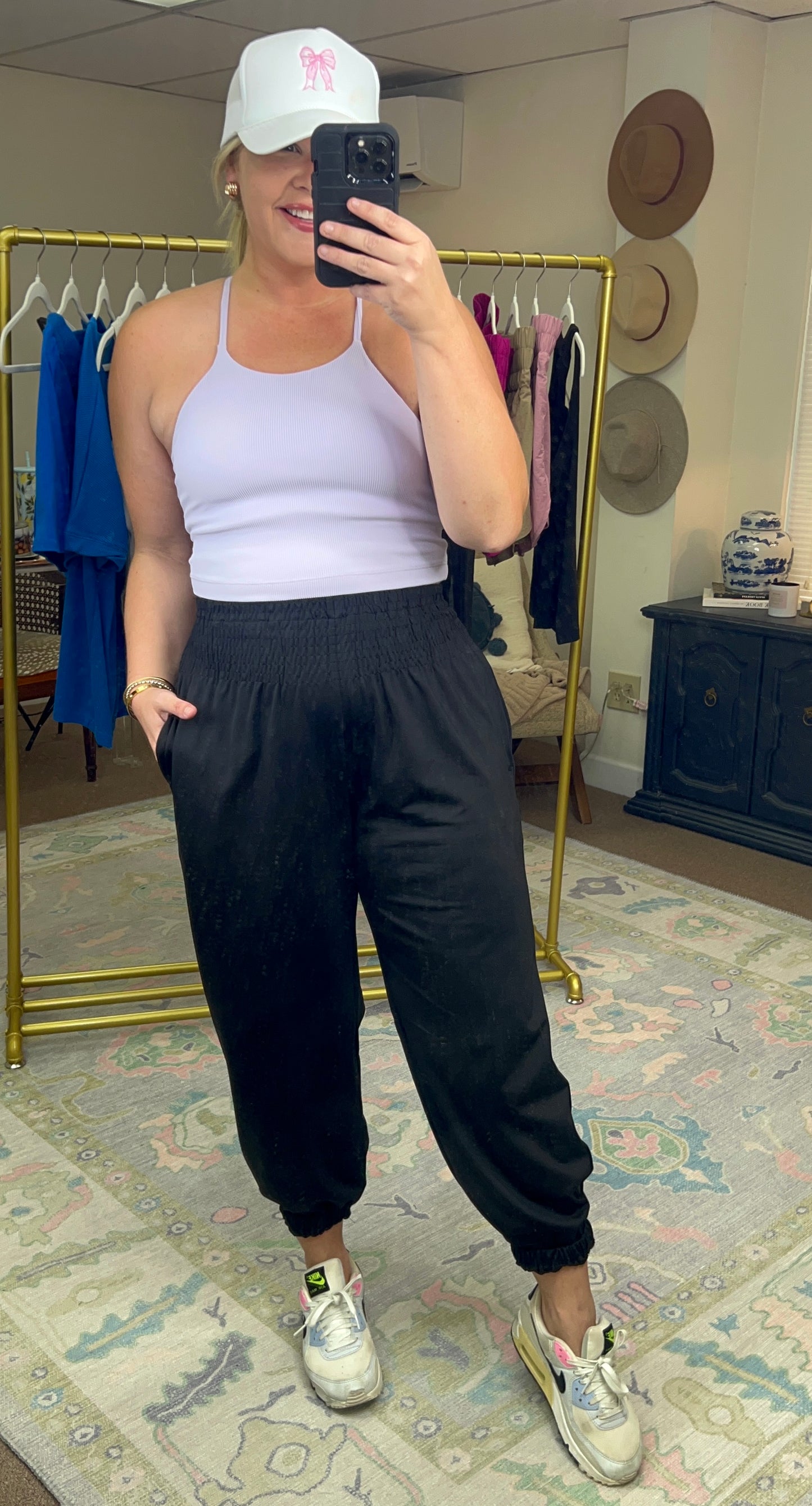Laid Back Kinda Cool Smock Waist Jogger Pants