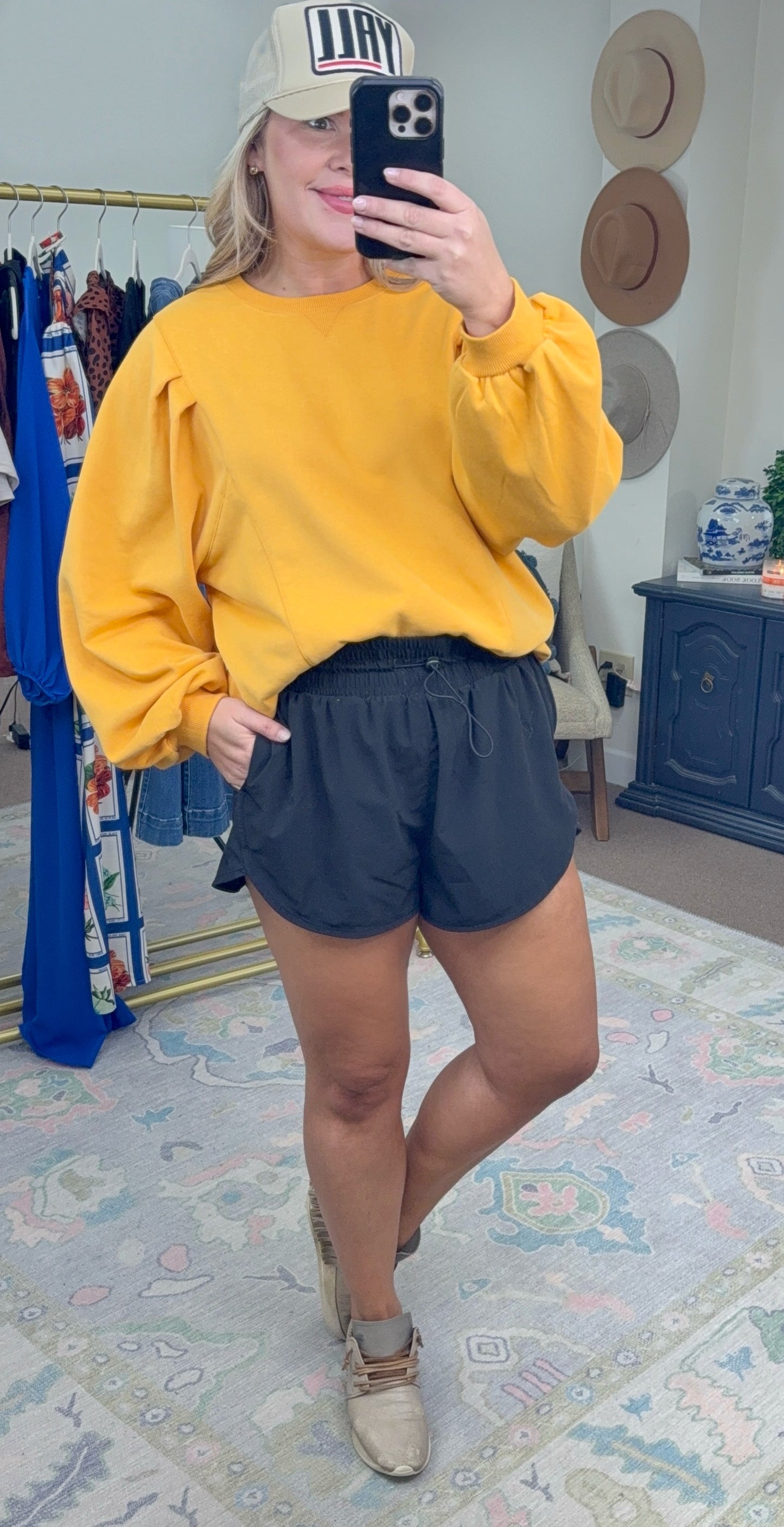 **MORE COLORS** Standing Ovation Pleated Sleeve Pullover Top