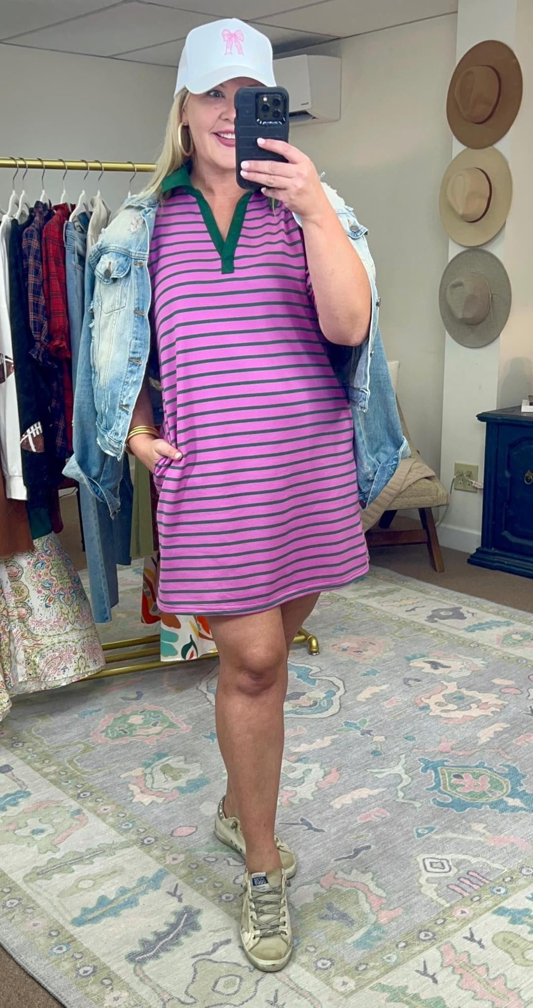 **MORE COLORS** Classic Cool Collar Shirt Dress