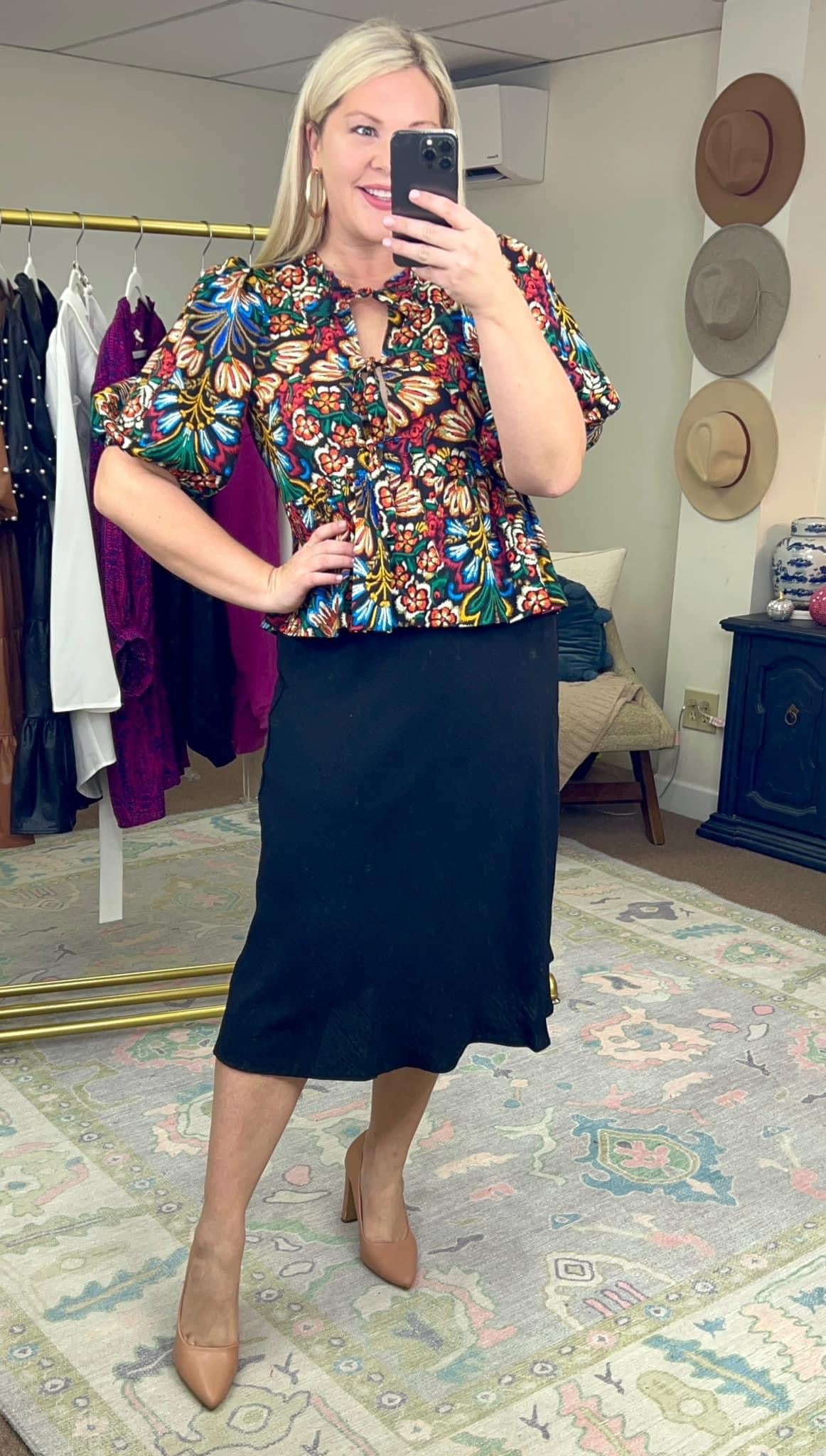 She’s All That Elastic Waist Slip Skirt