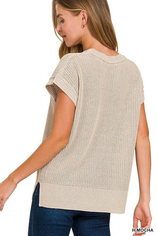**MORE COLORS** Above All Crew Neck Knit Top