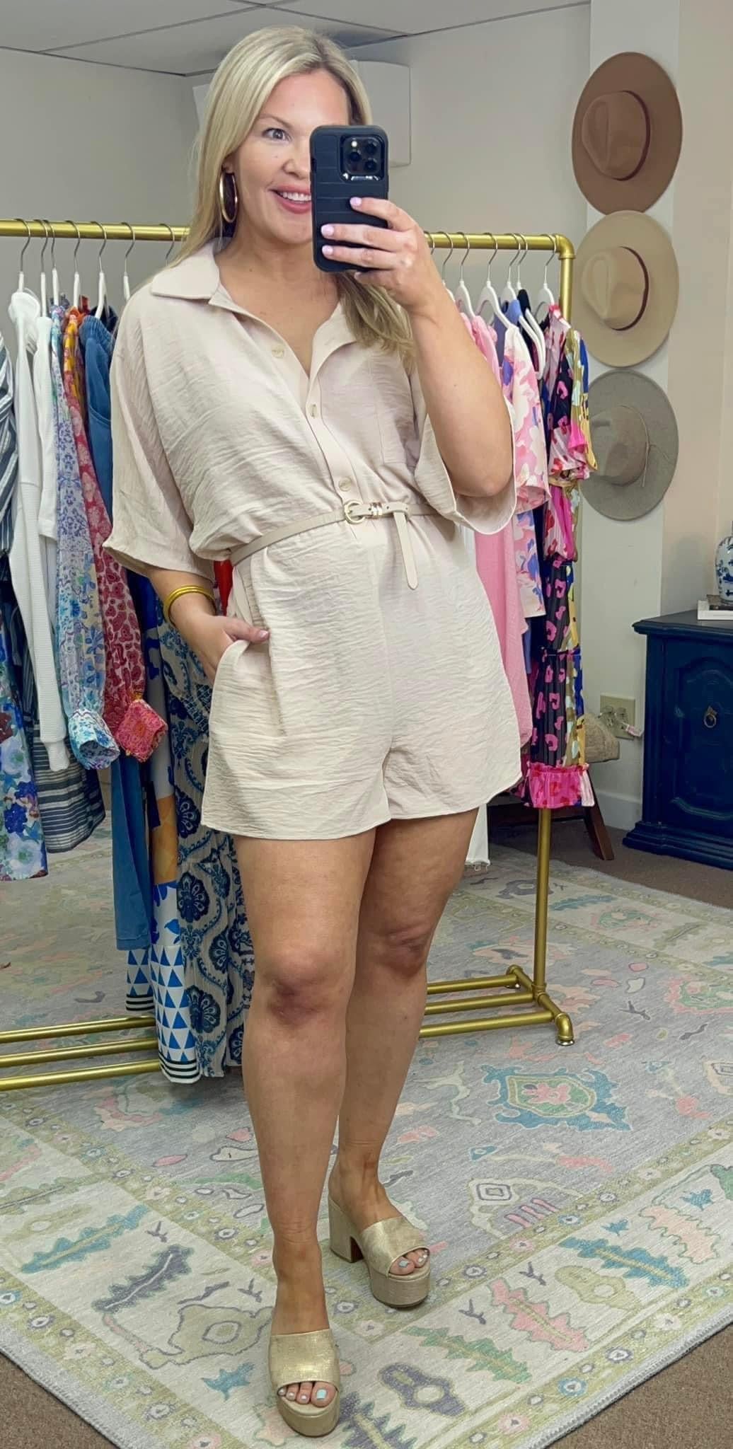Elevated Collar Romper