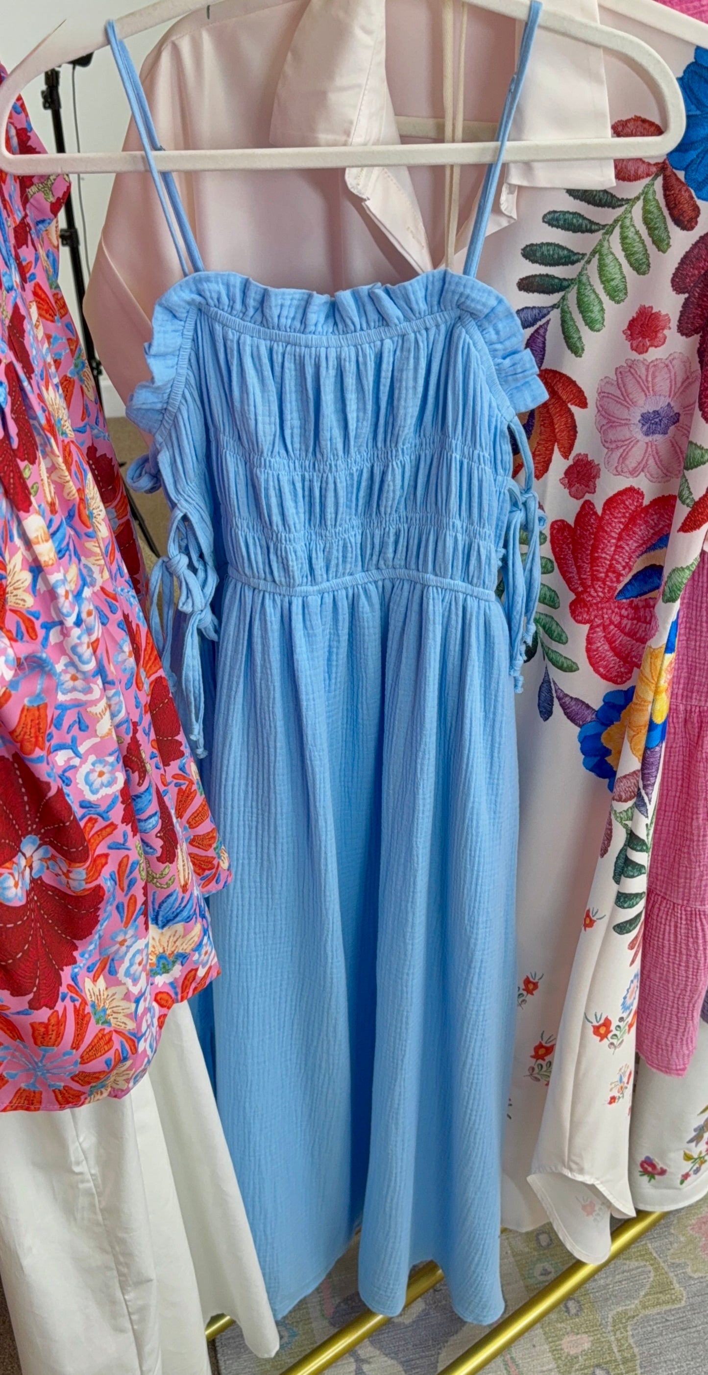 Meet Me in Santorini Azure Maxi Dress