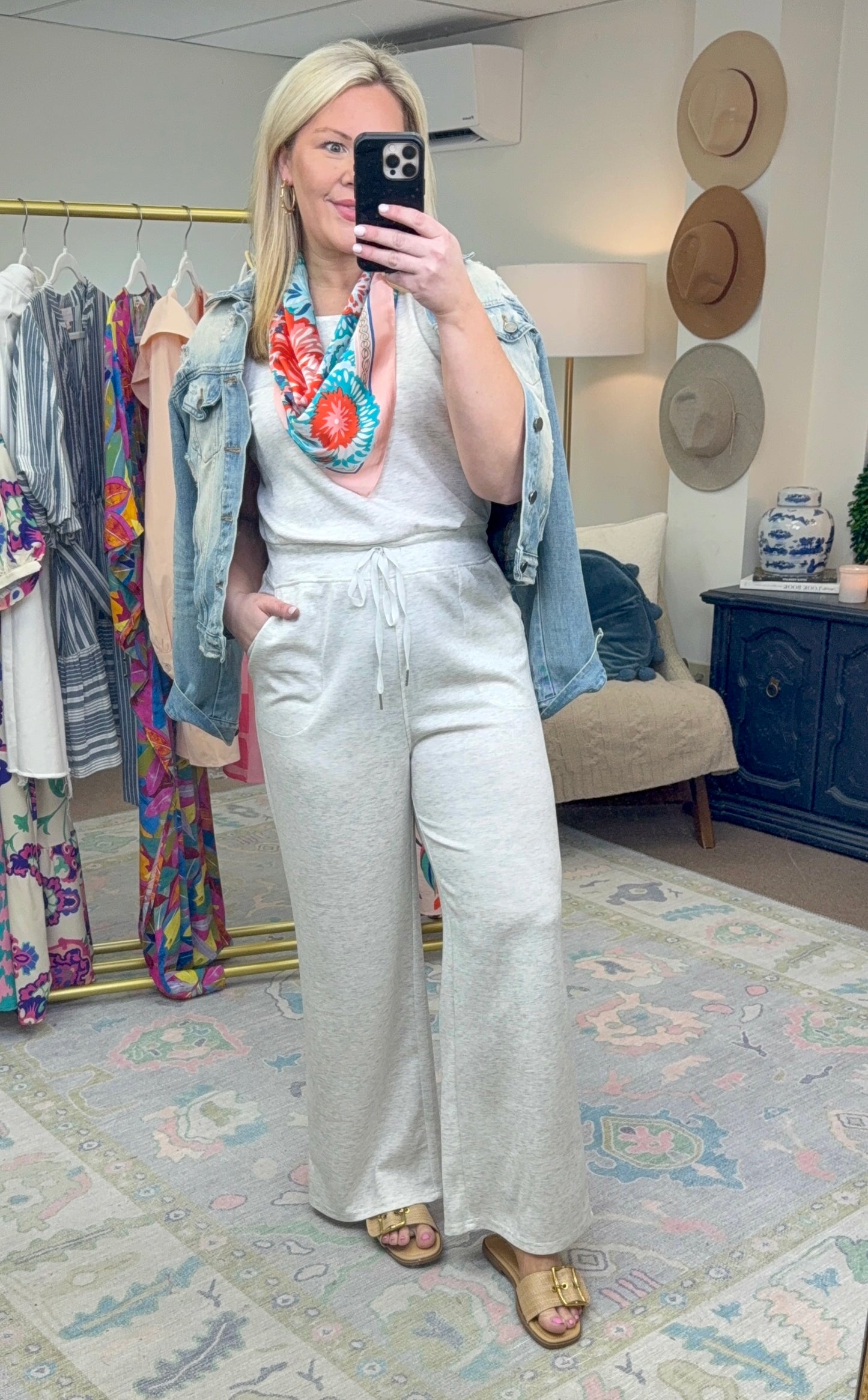 Essentially Yours Wide Leg Athleisure Jumpsuit