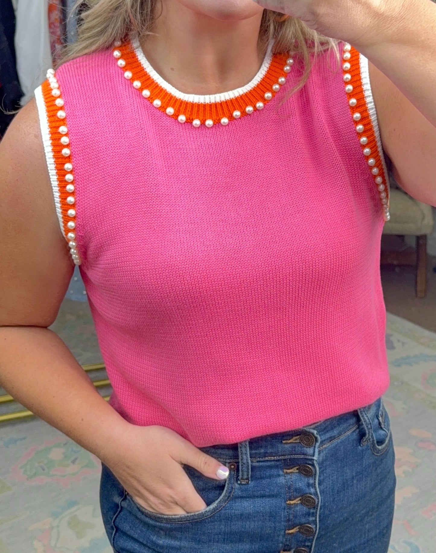Marvelous Miss Embellished Knit Top
