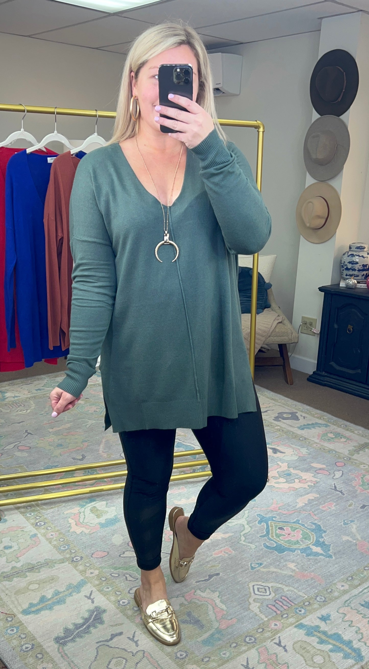 Made For Dreamers V-Neck Sweater Tunic