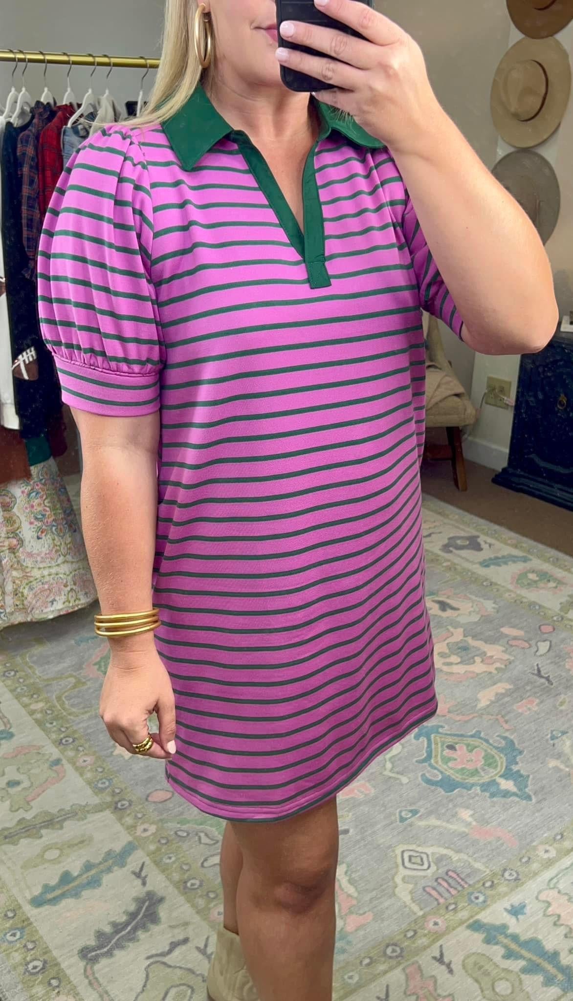 **MORE COLORS** Classic Cool Collar Shirt Dress