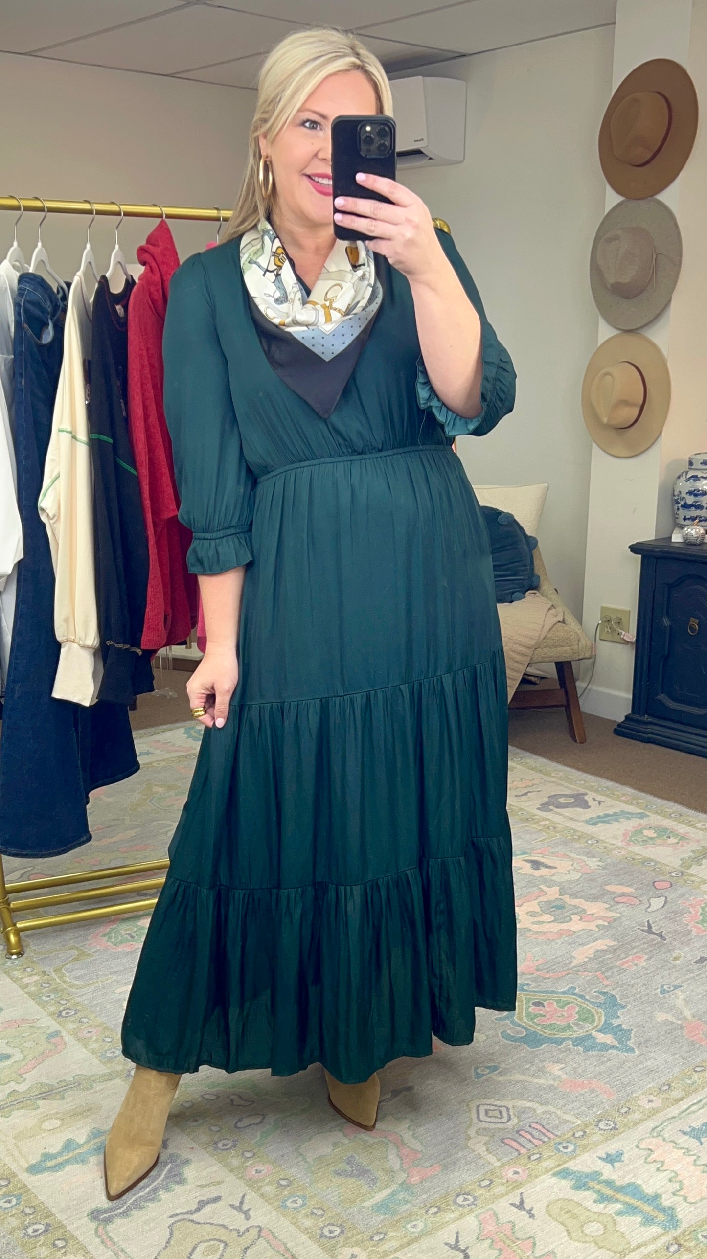 Take Me Dancing Ruffle Tiered Maxi Dress
