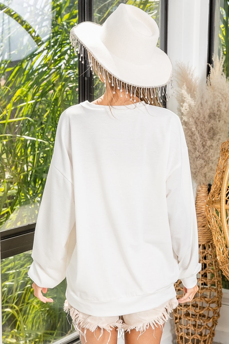 Classic Sequin Nutcracker Pullover