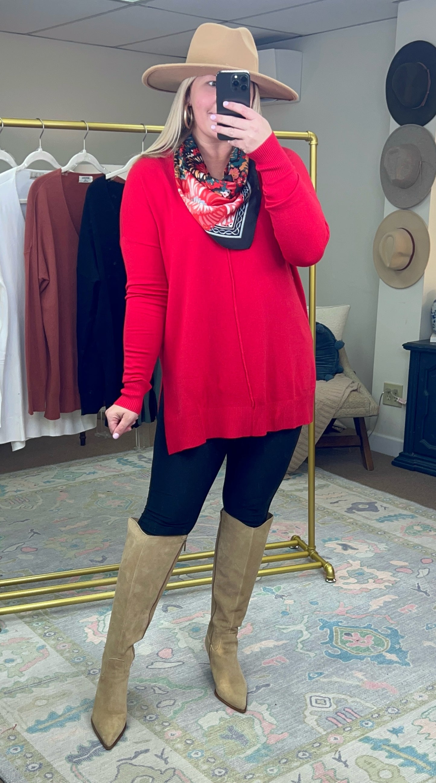 Made For Dreamers V-Neck Sweater Tunic