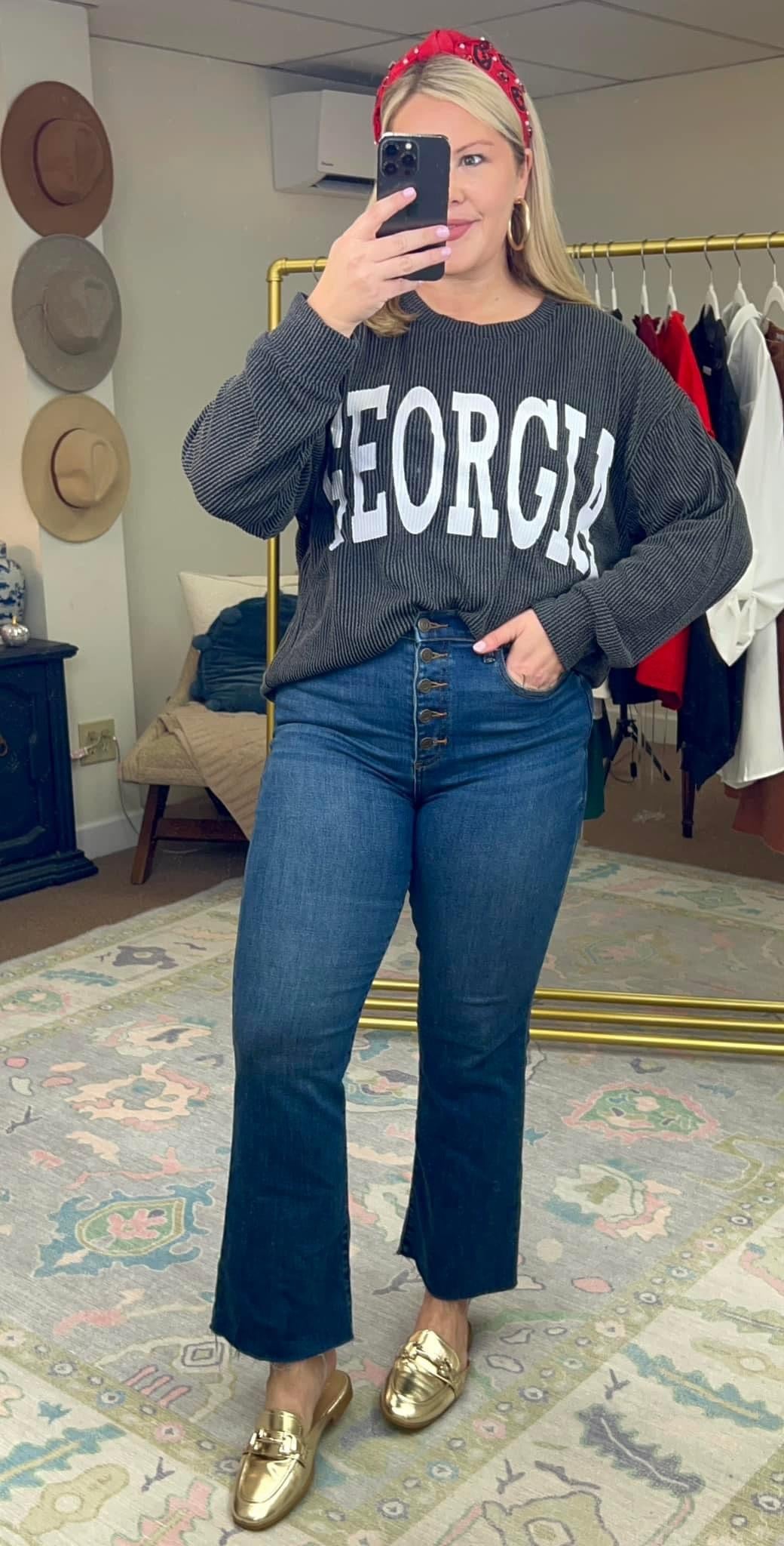 Glory Glory Georgia Ribbed Pullover Top
