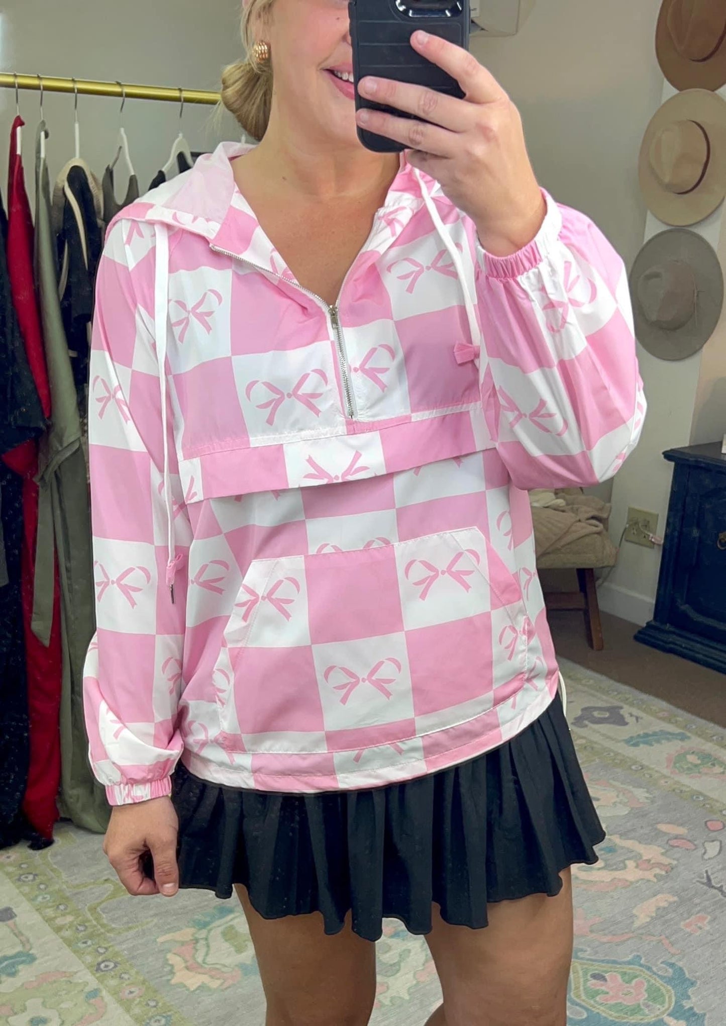 Properly Tied Pink Ribbon Pullover