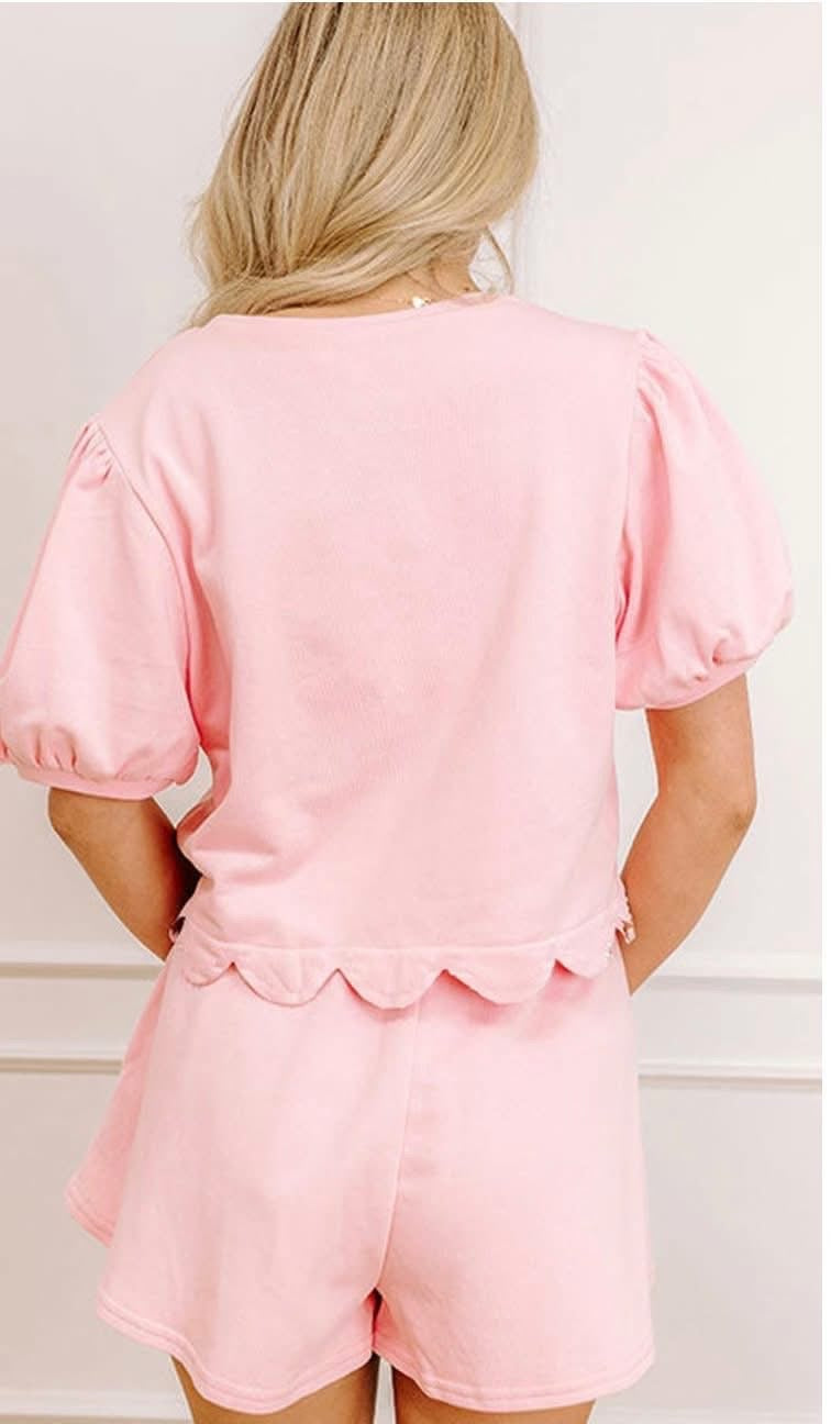 What’s Your Fancy Embellished Skort Set