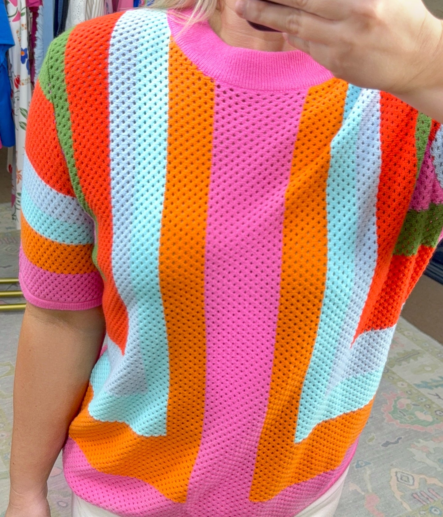 Grateful Gal Colorblock Knit Top