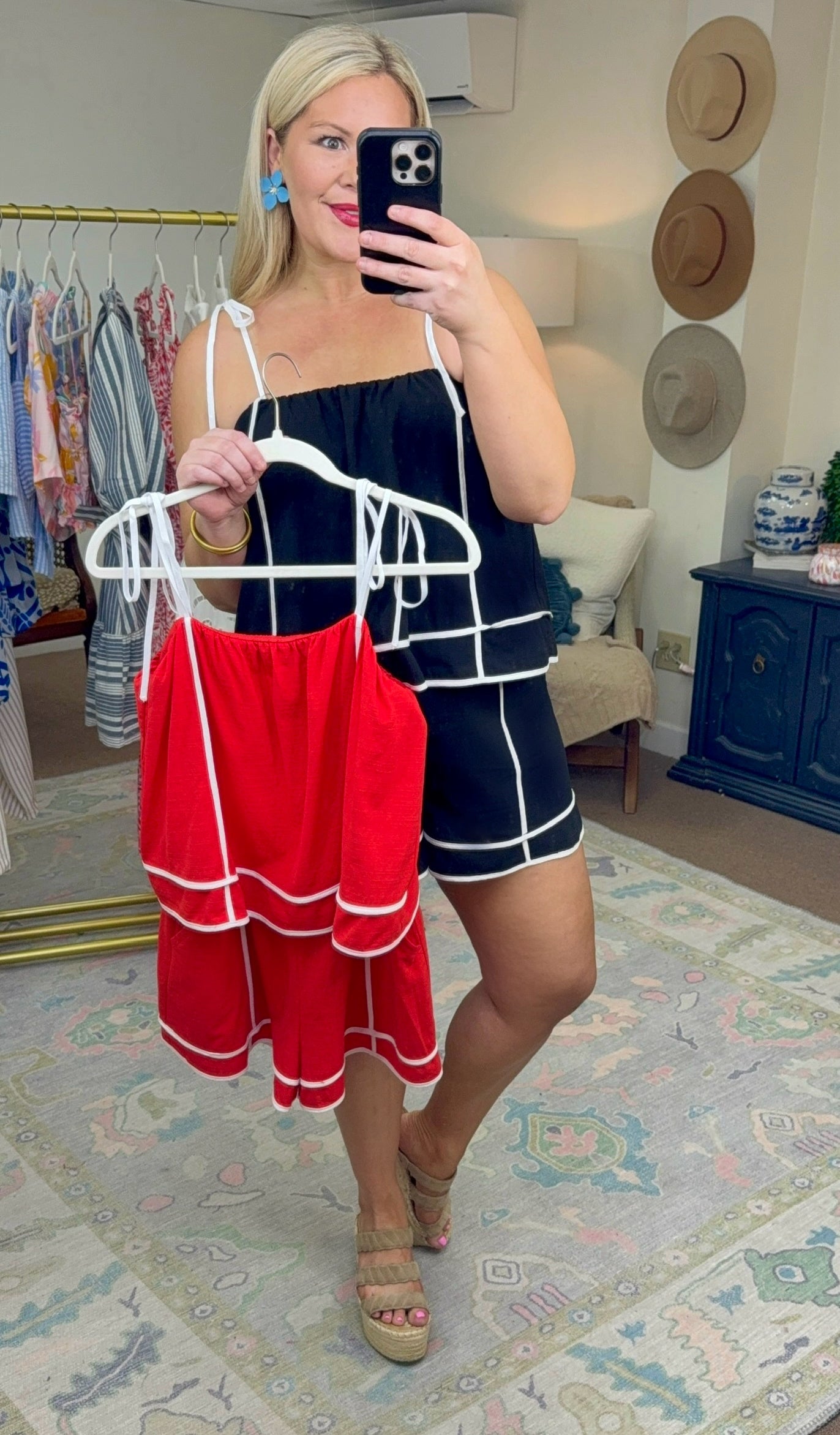 **MORE COLORS** Talk of the Town Shoulder Tie Romper