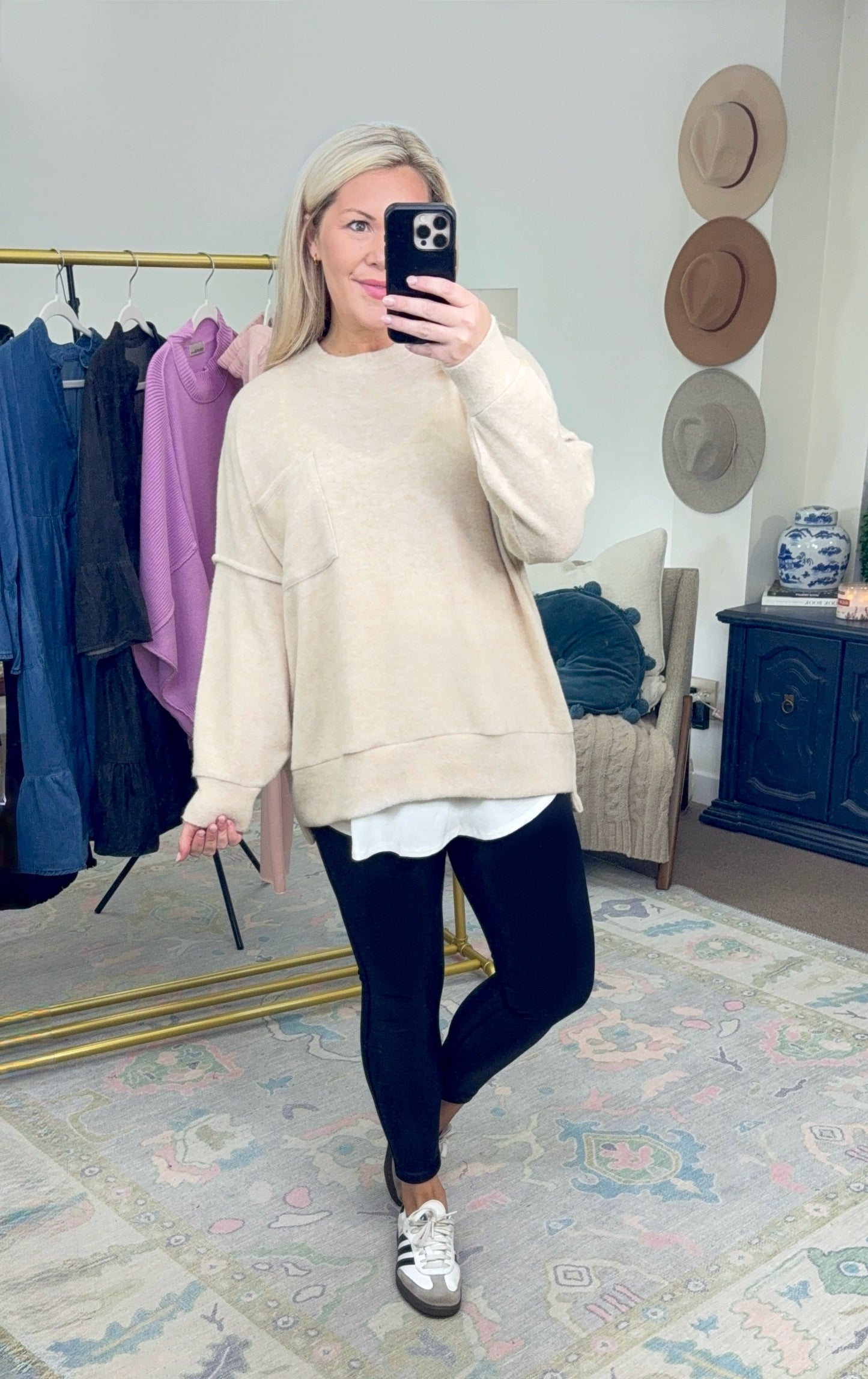 Warm Fuzzies Brushed Knit Top