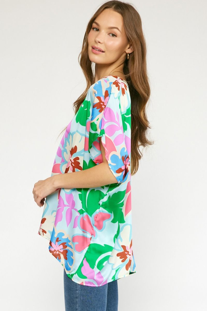 Gorgeous Getaway Bold Print Blouse