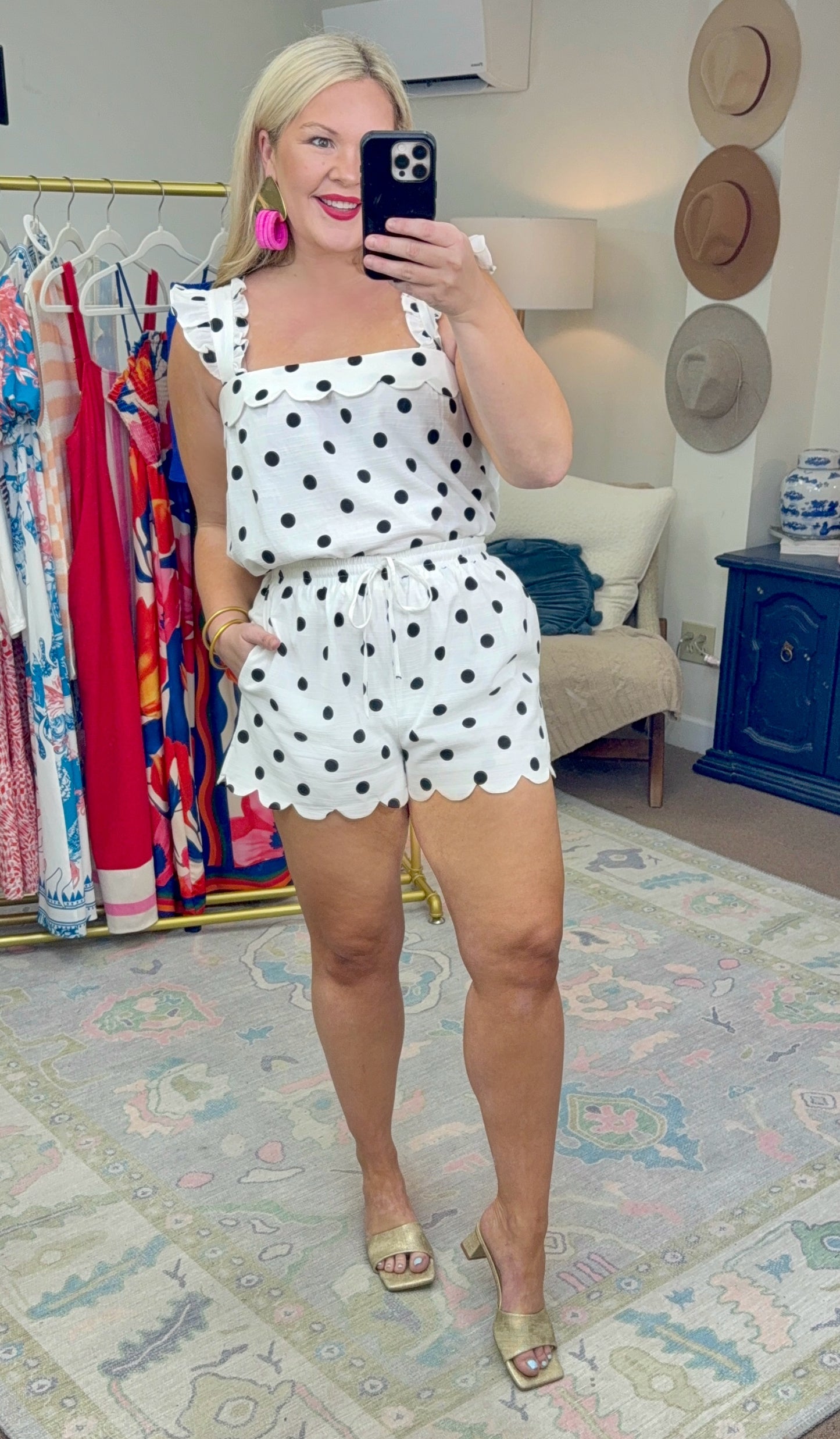 What I Dot Scallop Two Piece Set