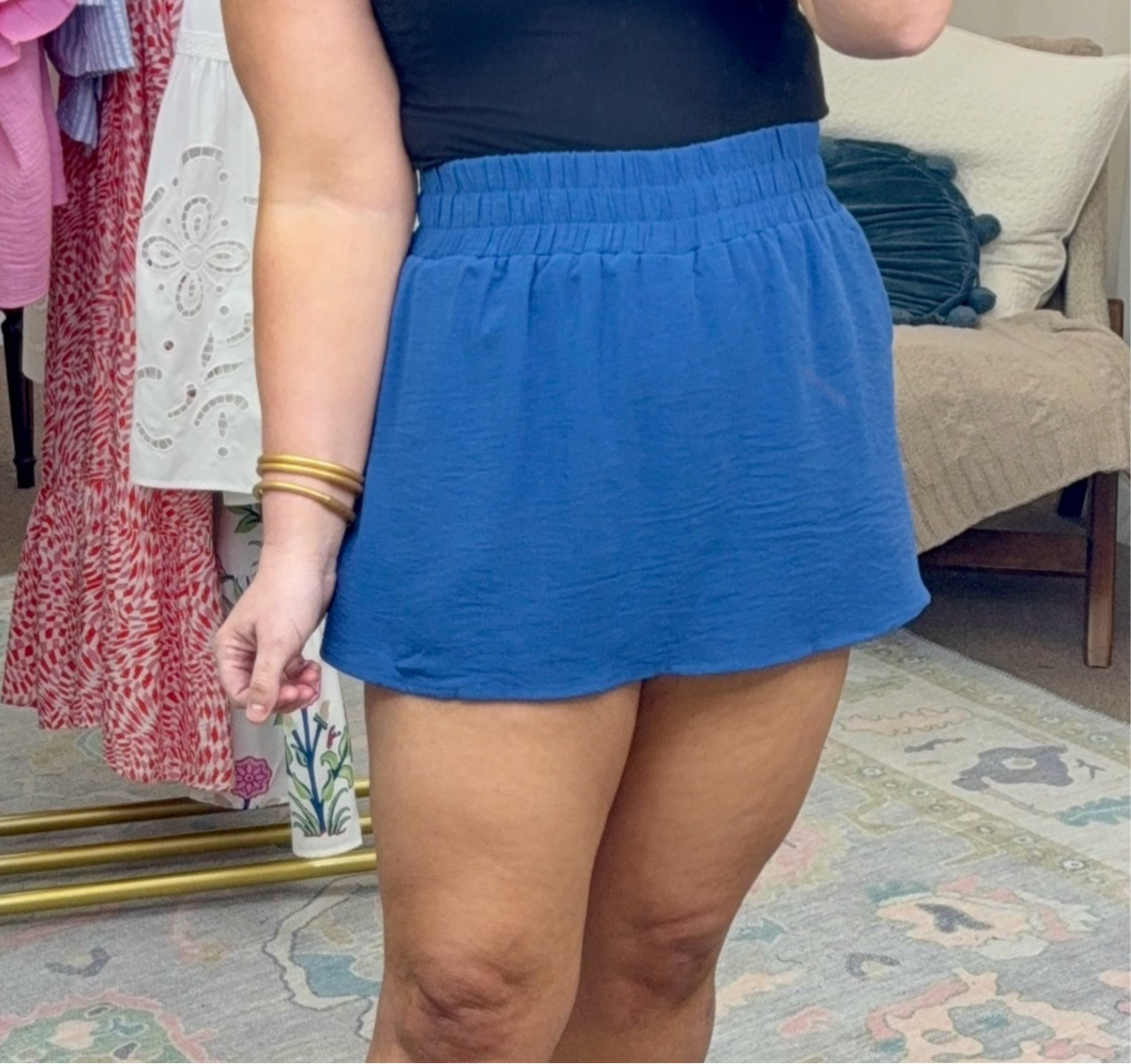 Easy Going Smock Waist Airflow Skort