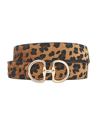**MORE COLORS** Giddy Up Pebbled Horsebit Belt