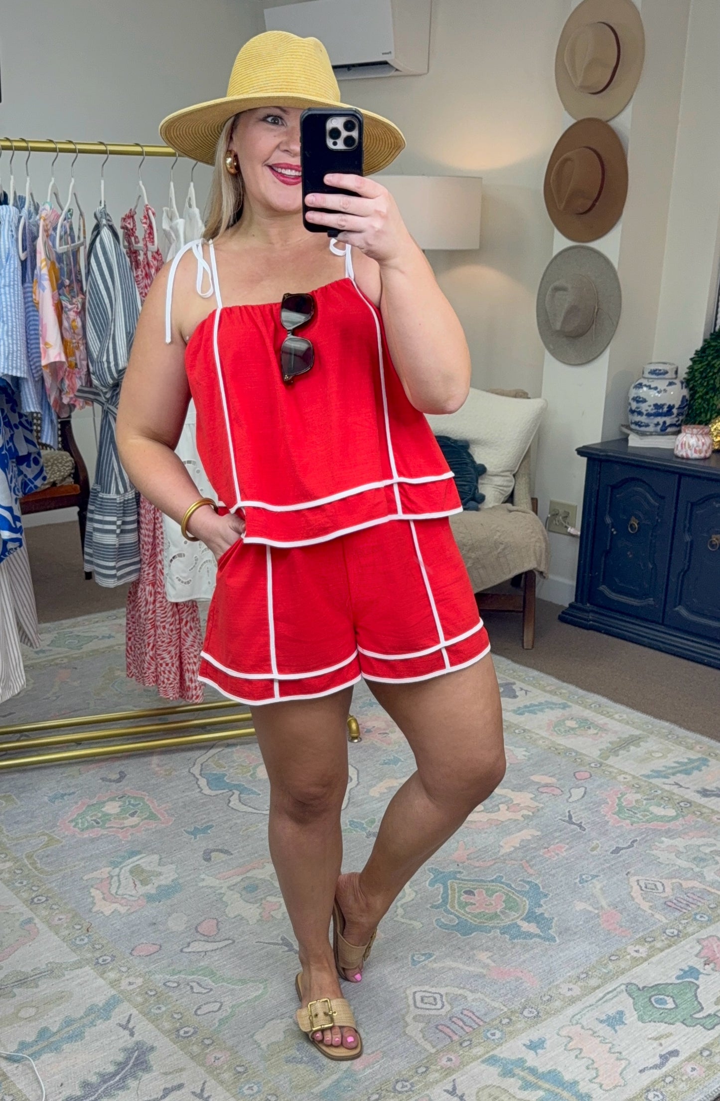 **MORE COLORS** Talk of the Town Shoulder Tie Romper