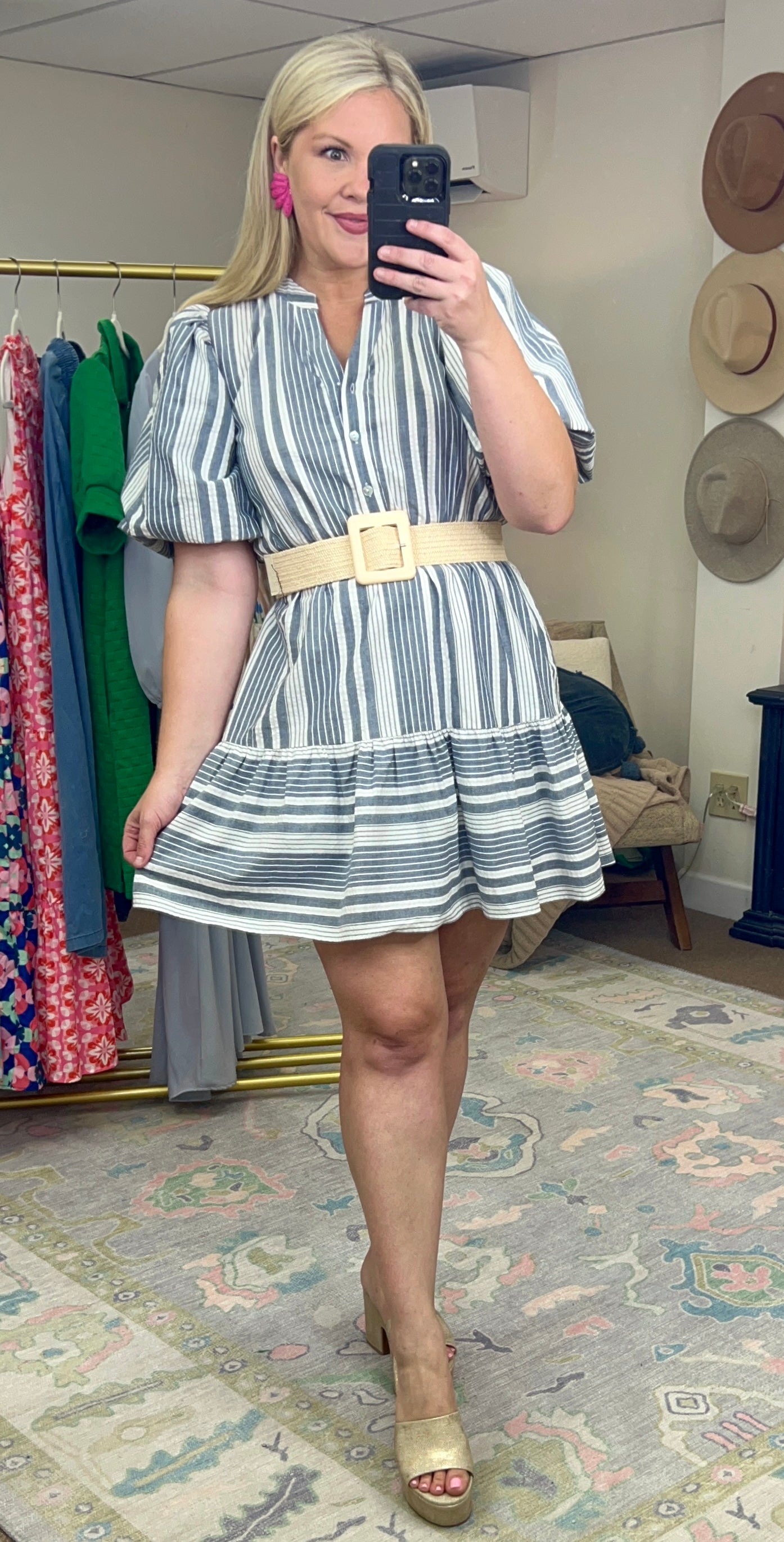 Keep It Together Square Buckle Woven Belt